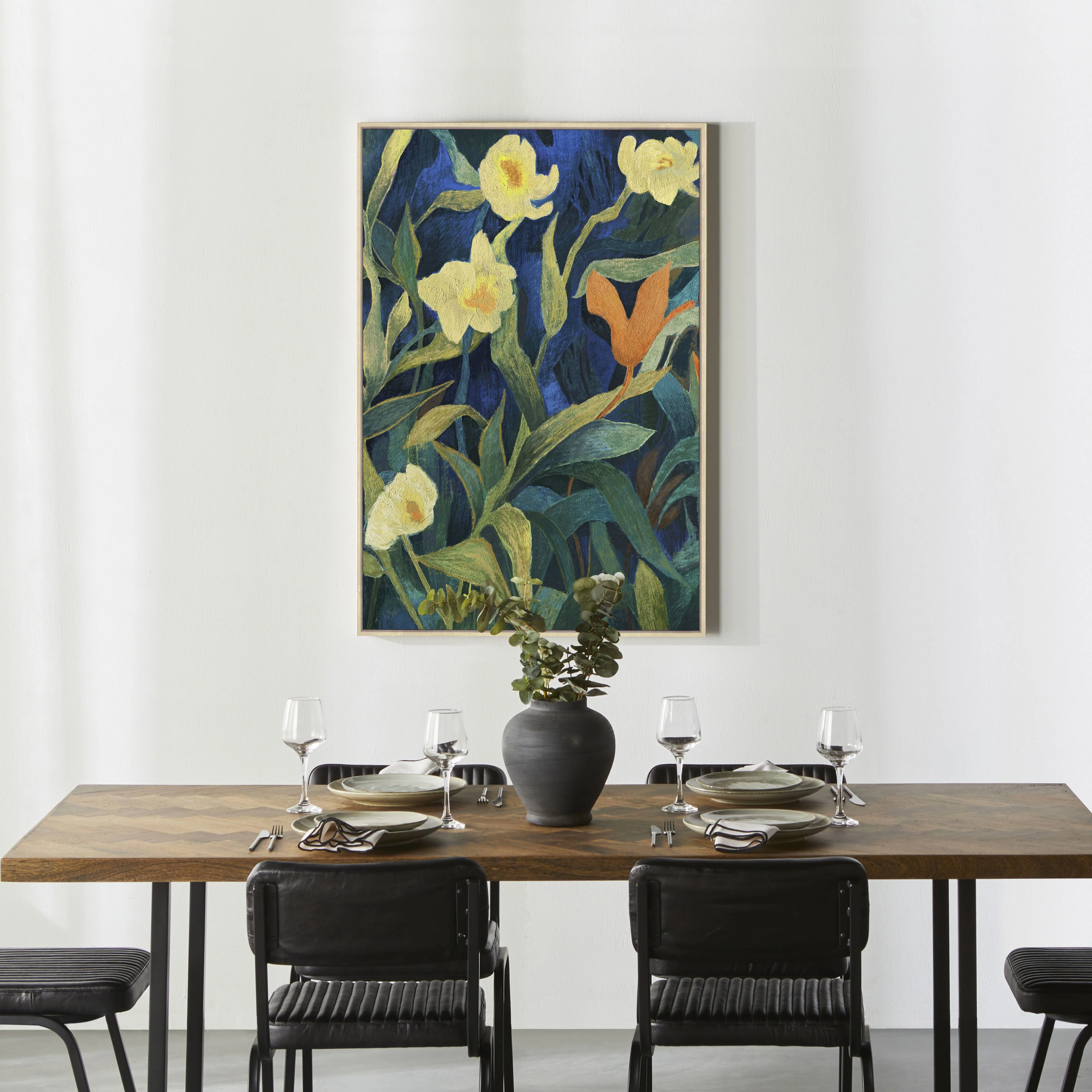 Garden of Delights Framed Textured Print 80x120cm - Image 2