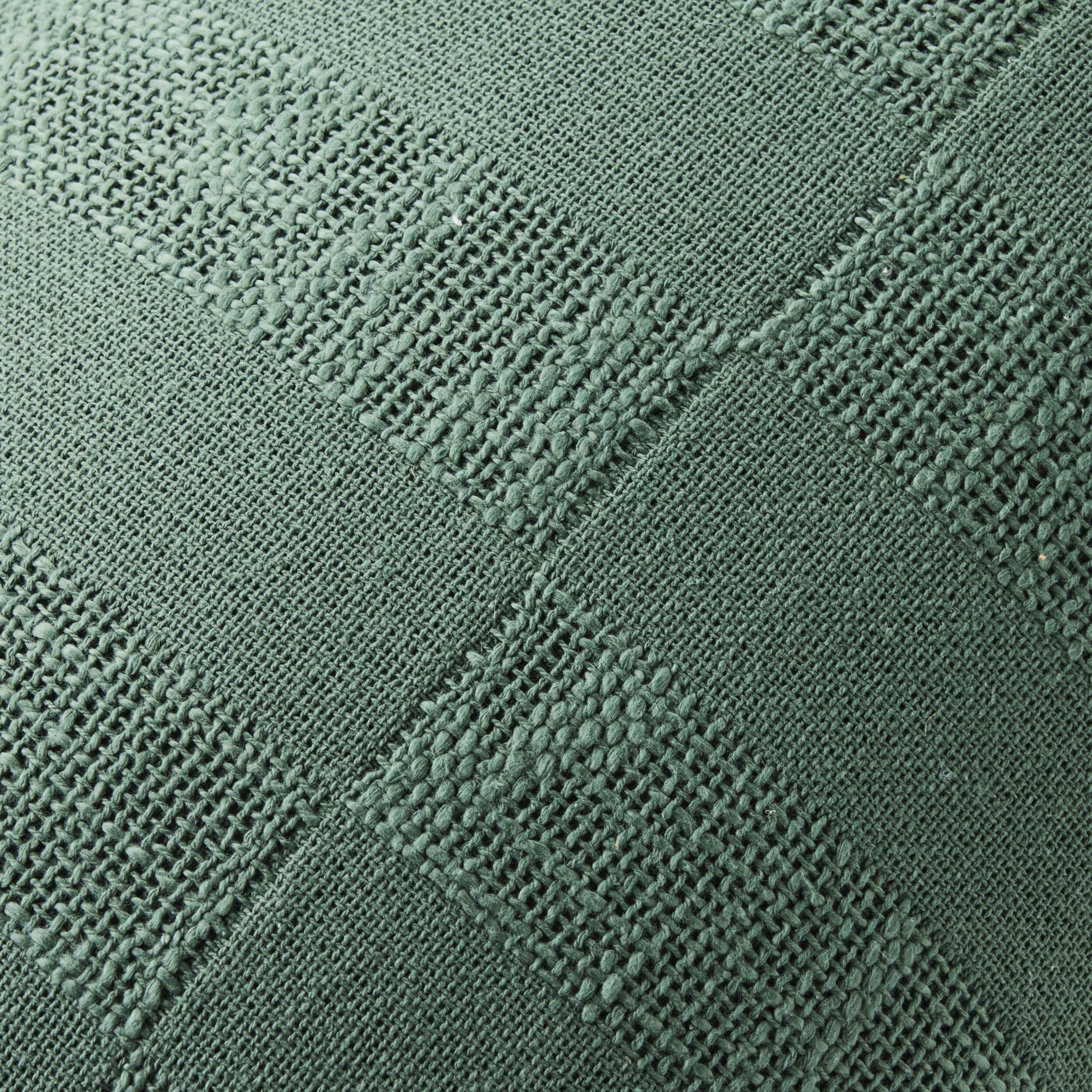 Gene Jacquard Cushion Bottle Green 40x60cm - Image 2