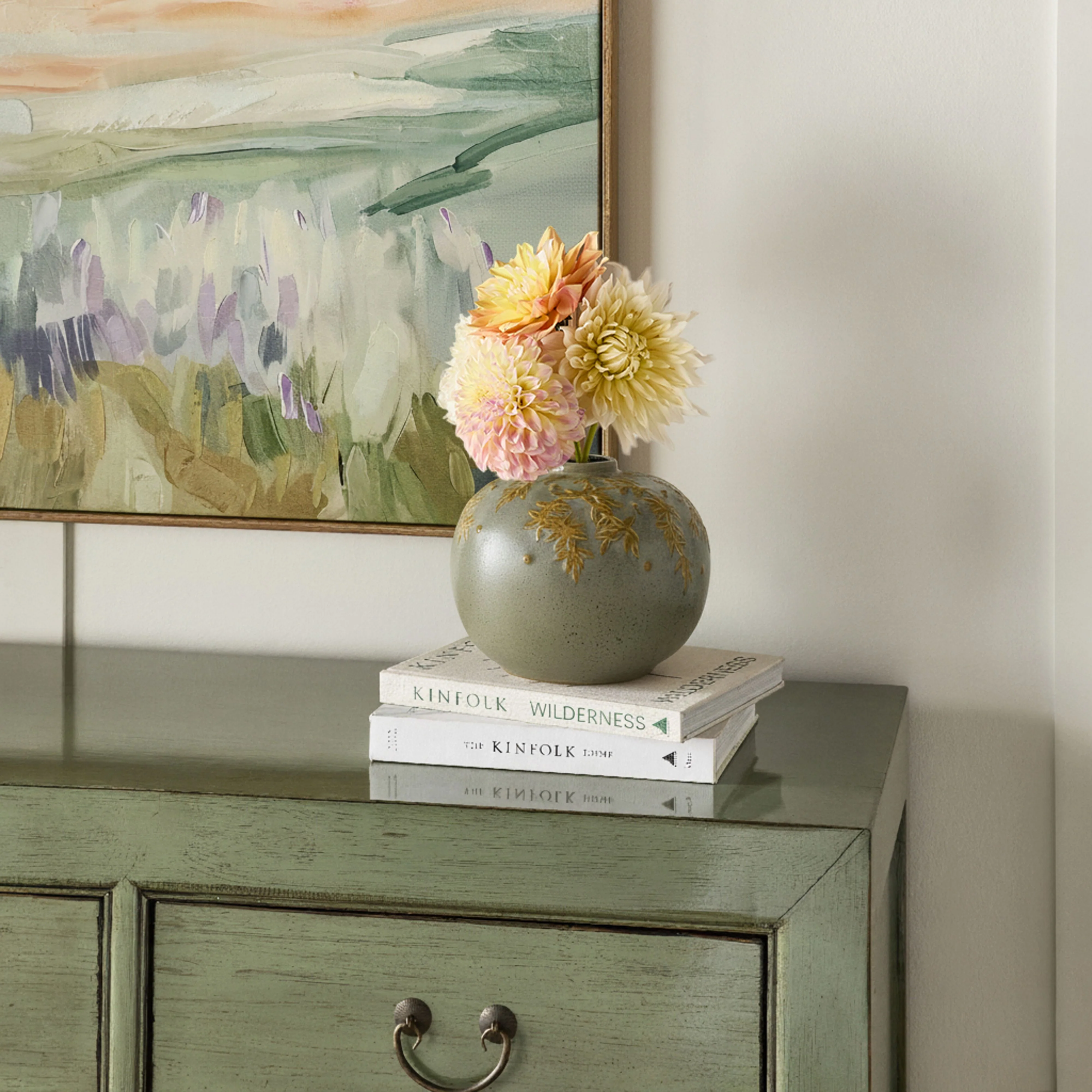 Giardini Round Ceramic Vase - Image 3