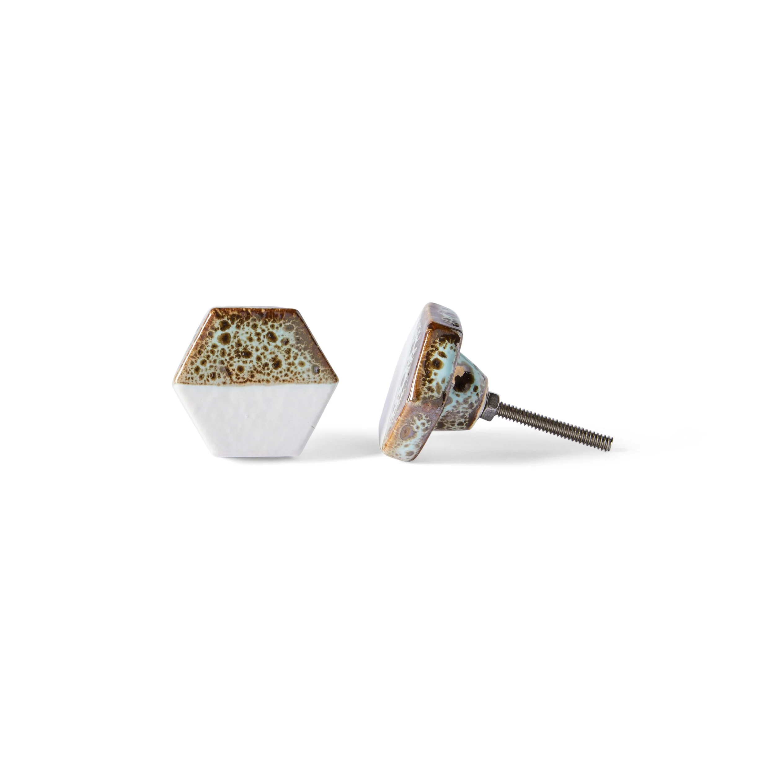 Glazed Hex Knob 4cm - Image 2