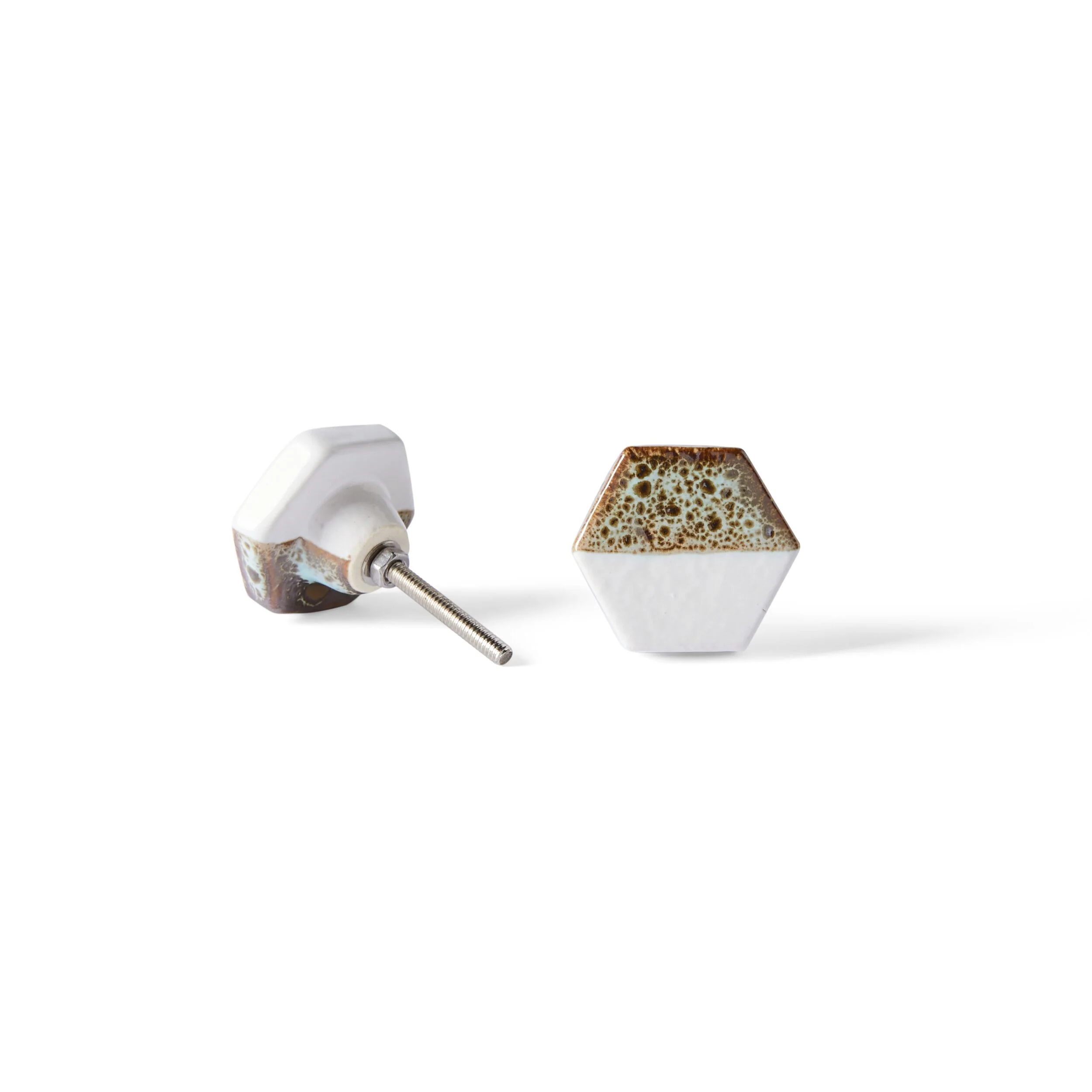 Glazed Hex Knob 4cm - Image 3