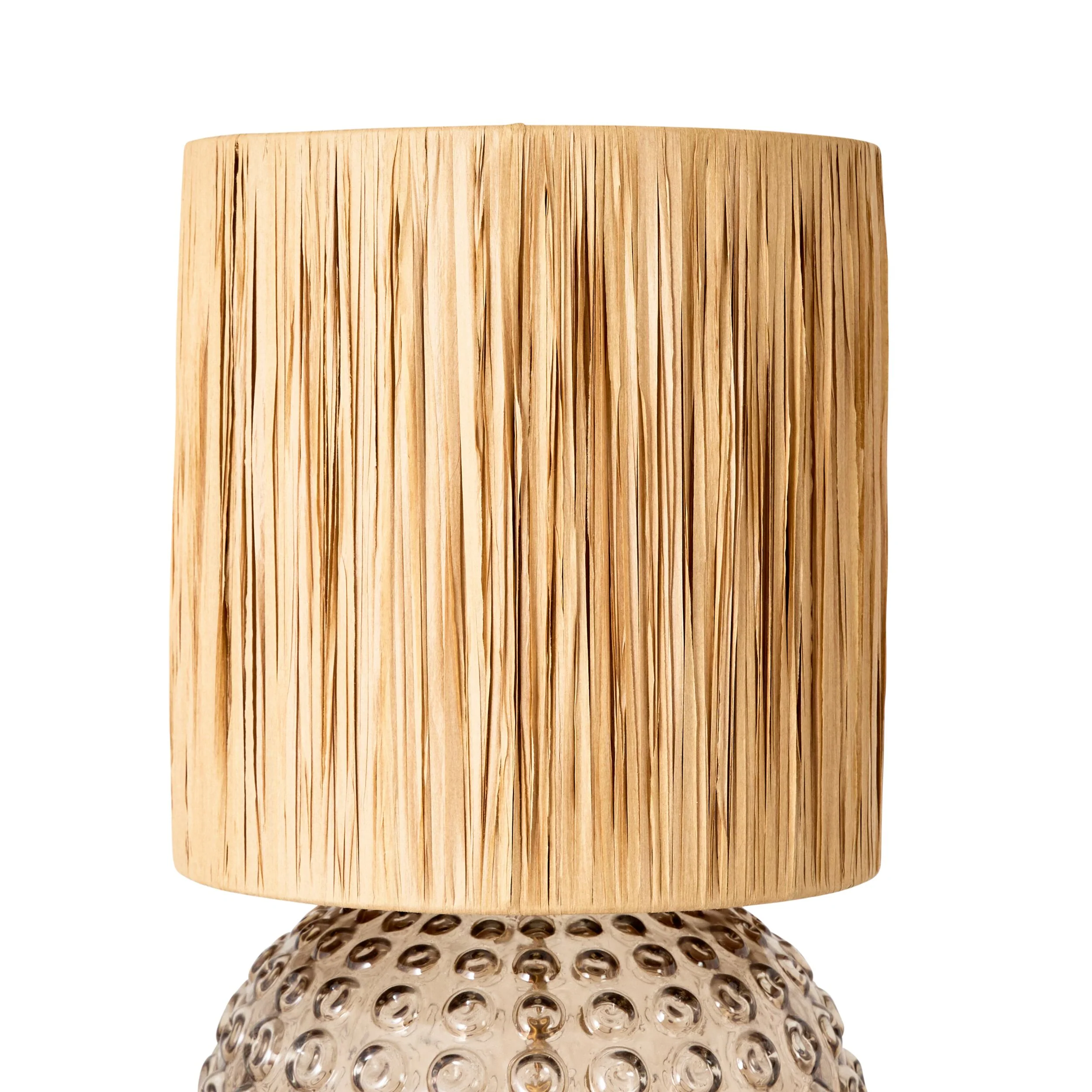 Gloria Glass Table Lamp Grey 50cm - Image 3