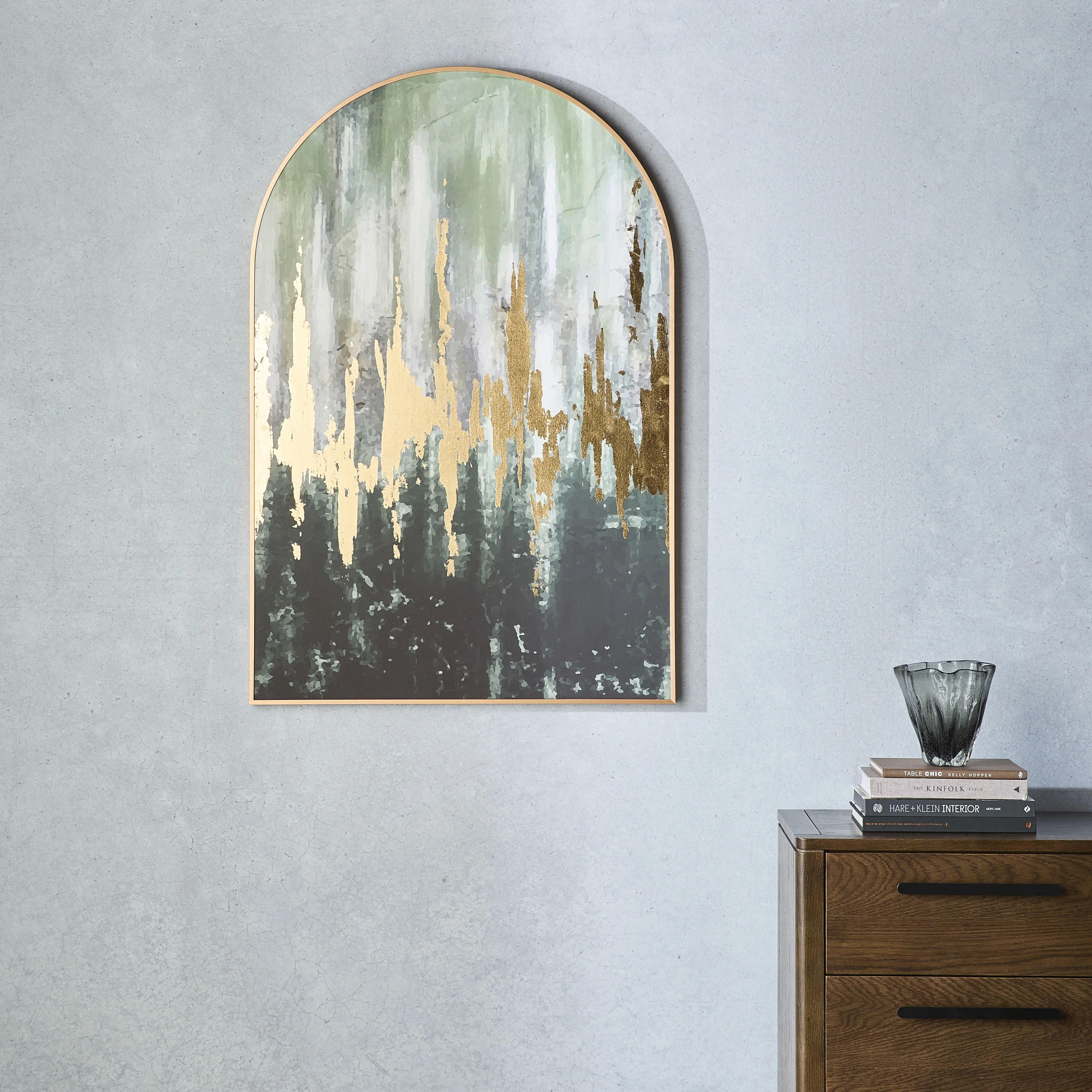 Golden Forest Arched Framed Canvas 80.8x120.8cm - Image 4
