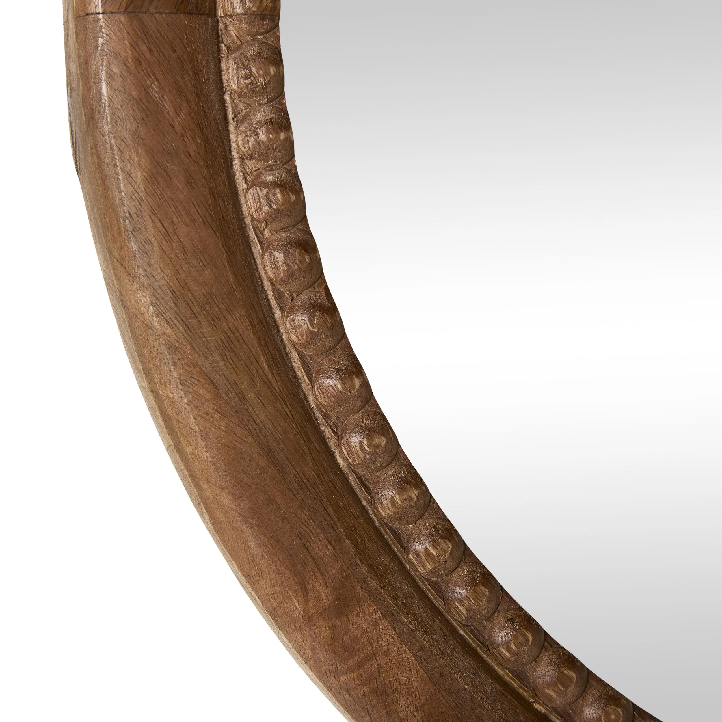 Gosford Bobble Wooden Round Mirror 61cm - Image 2
