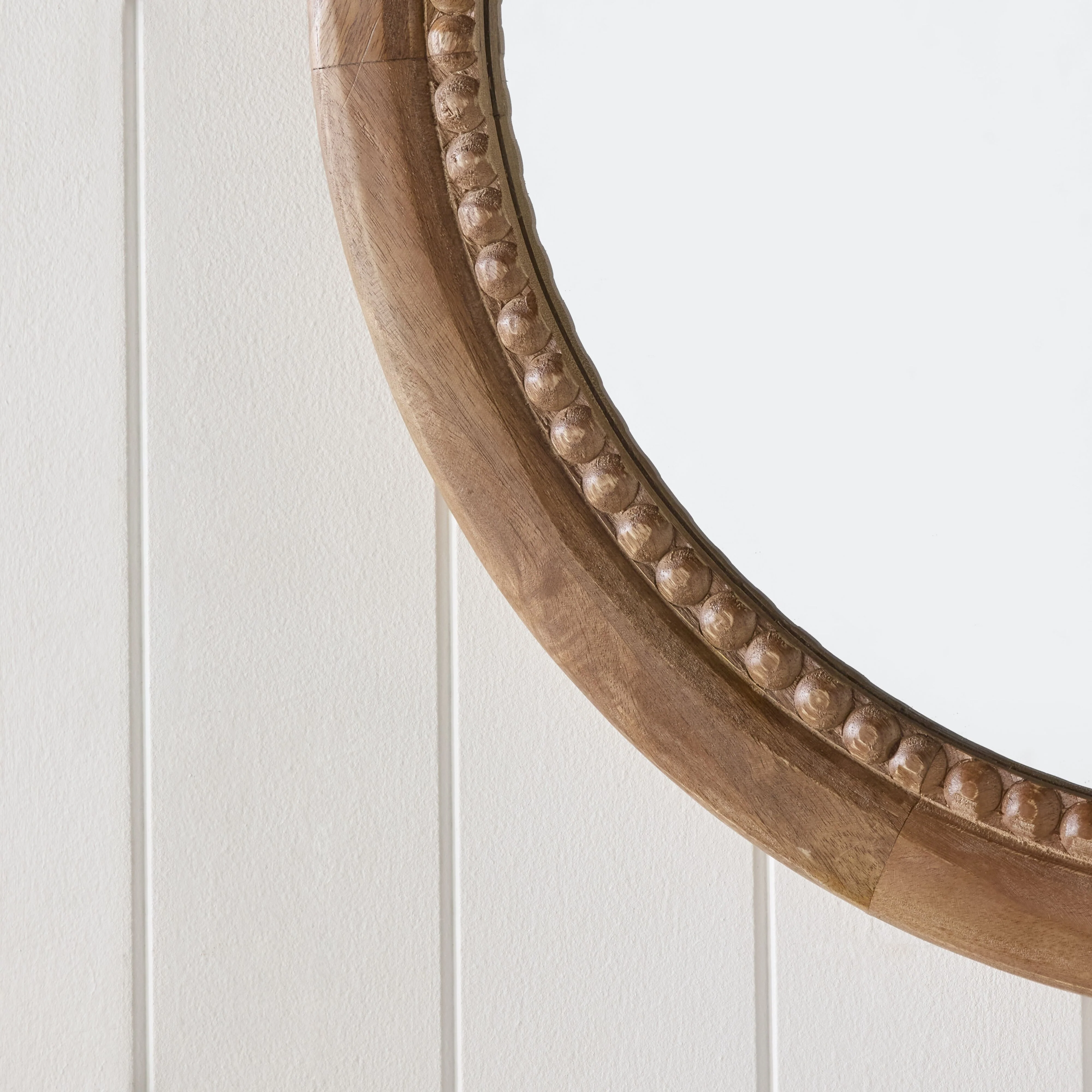Gosford Bobble Wooden Round Mirror 61cm - Image 5