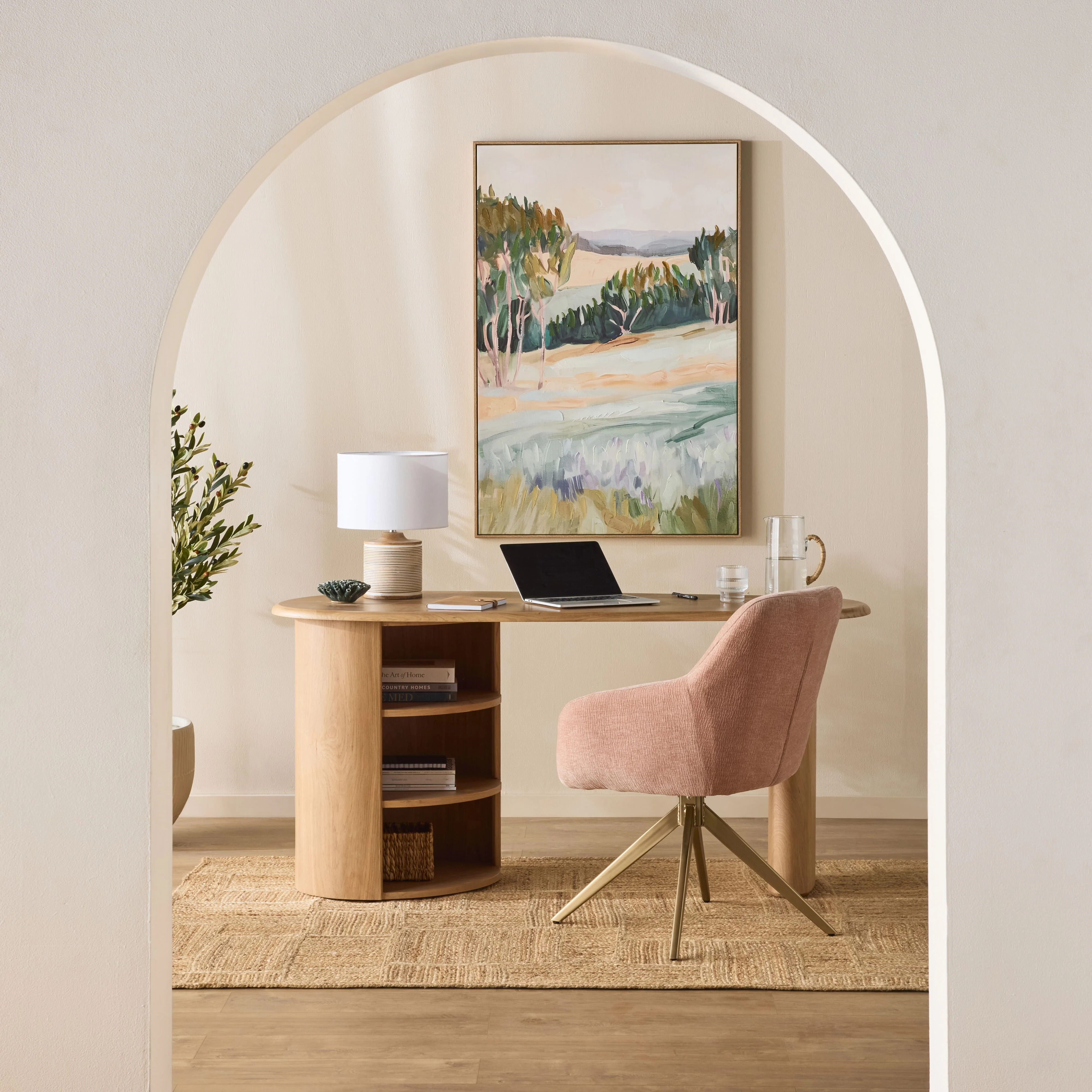 Gracie Desk Chair Rose - Image 10