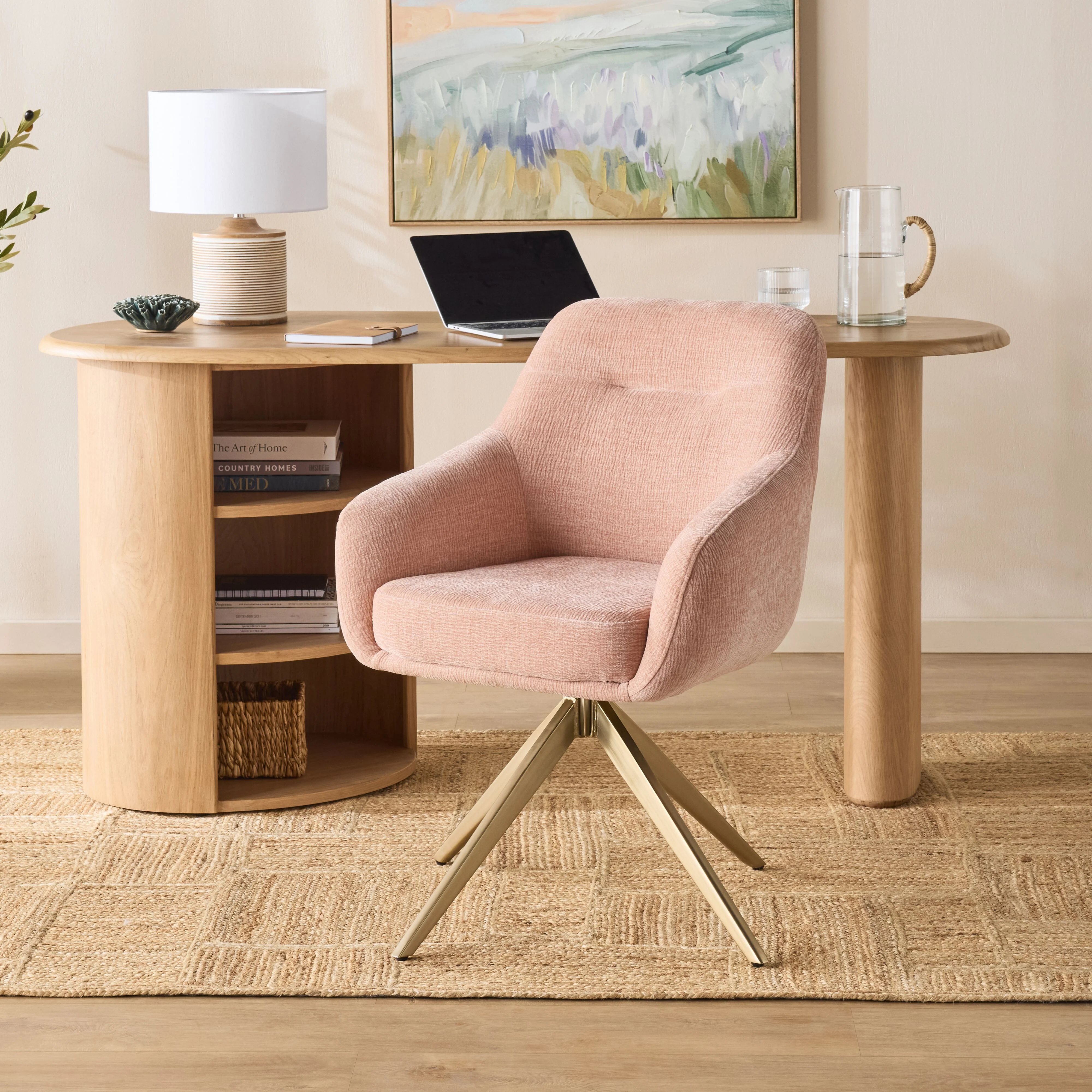 Gracie Desk Chair Rose - Image 7