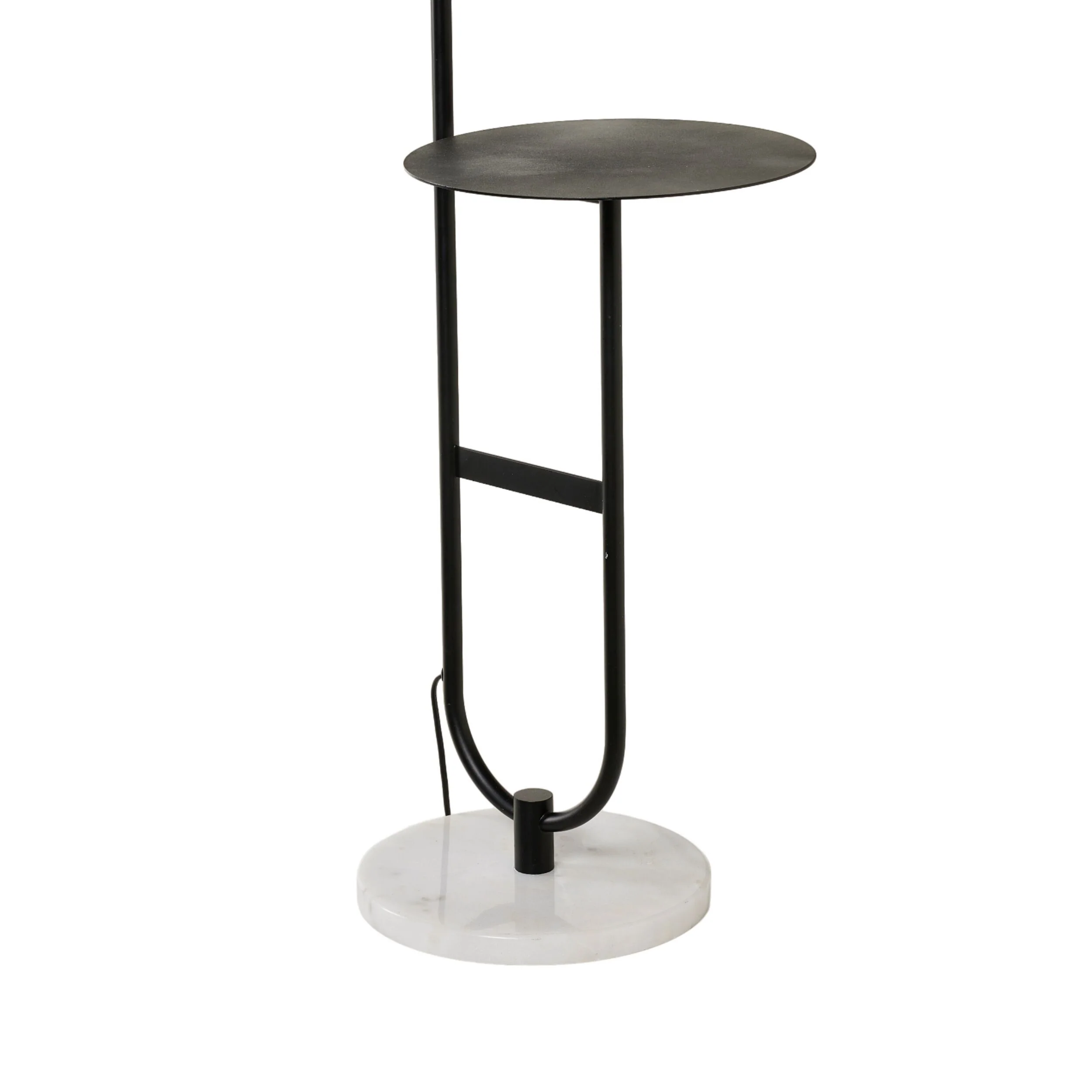 Grafton Marble Base Floor Lamp Black 163x45cm - Image 2