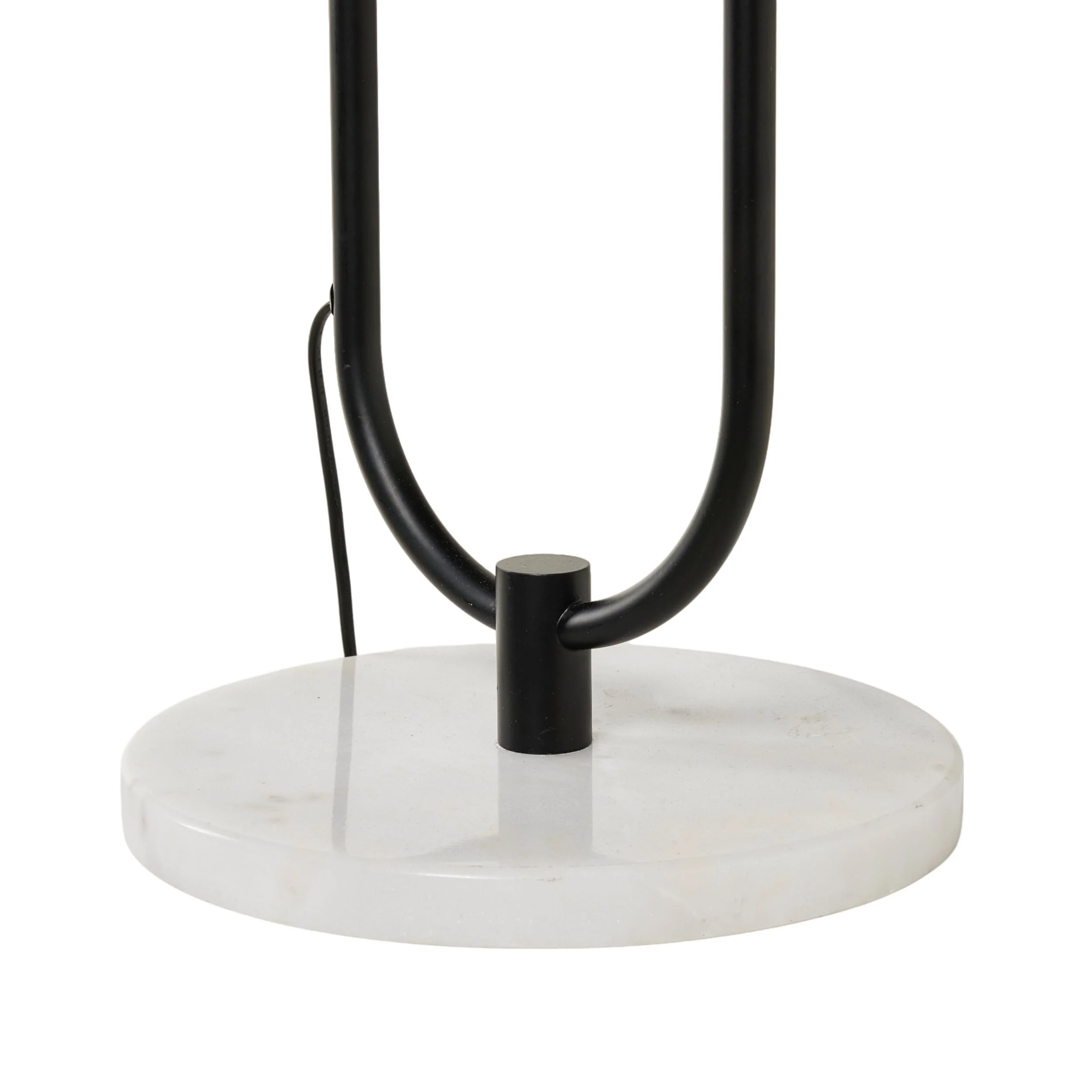 Grafton Marble Base Floor Lamp Black 163x45cm - Image 3