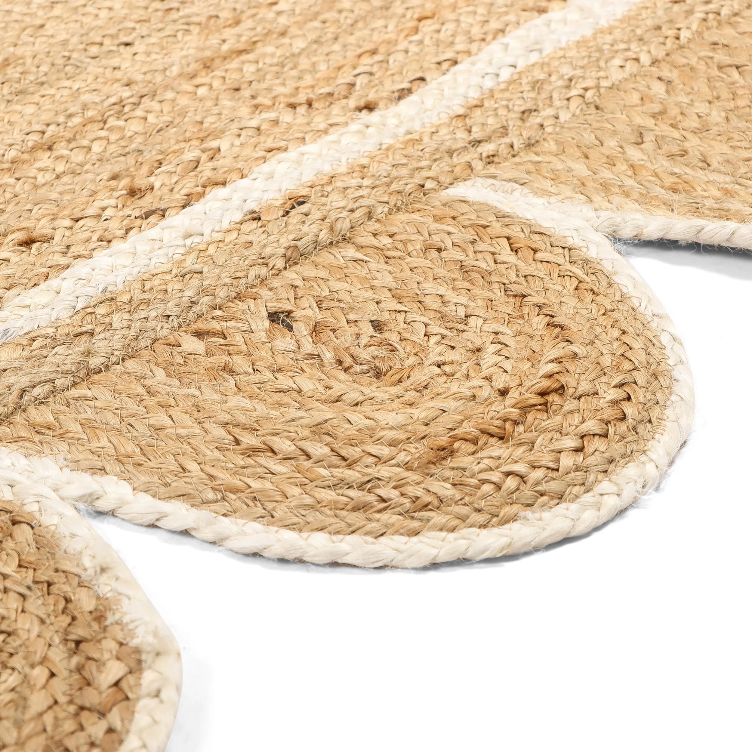 Granada Scalloped Jute Rug 150x240cm - Image 3