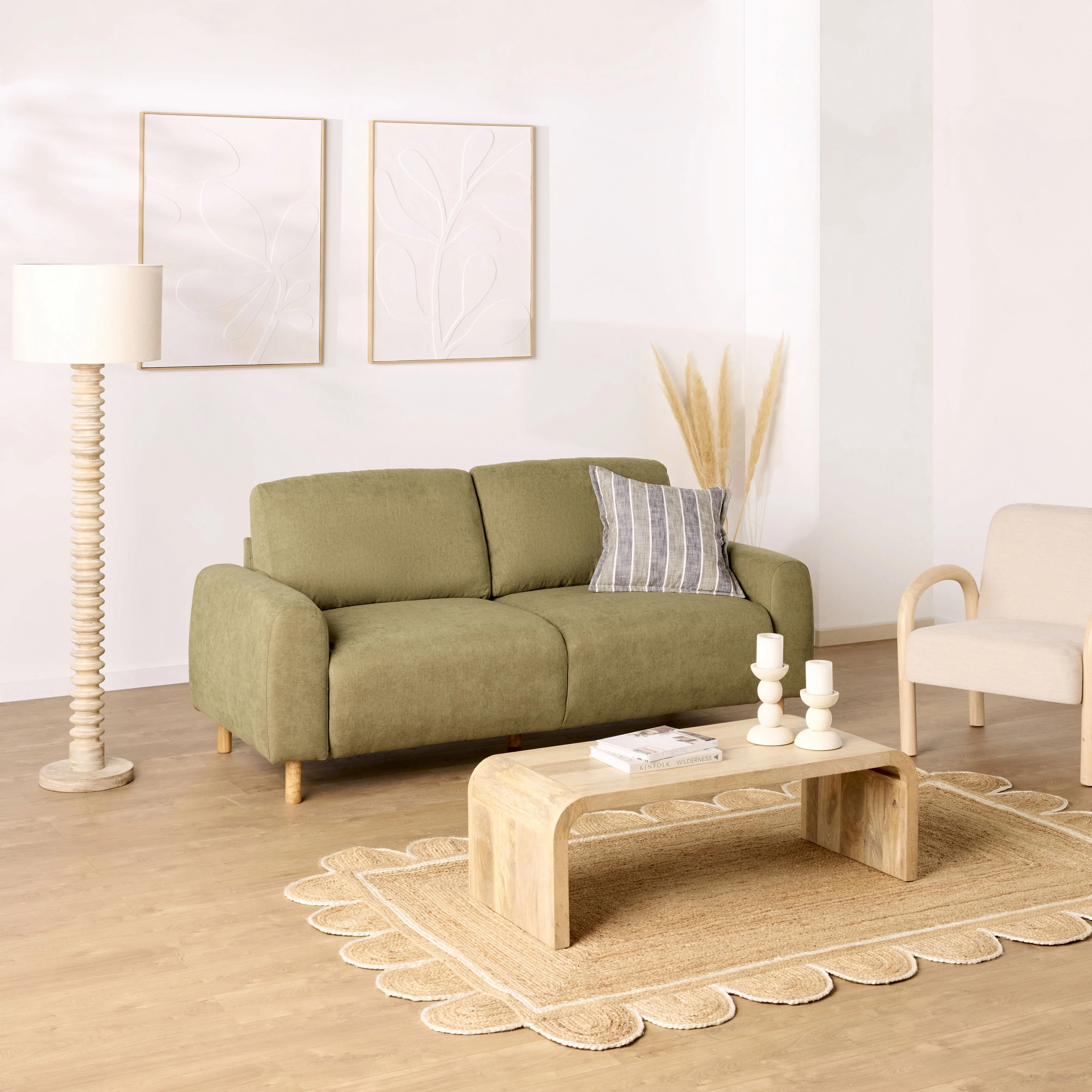 Granada Scalloped Jute Rug 150x240cm - Image 6