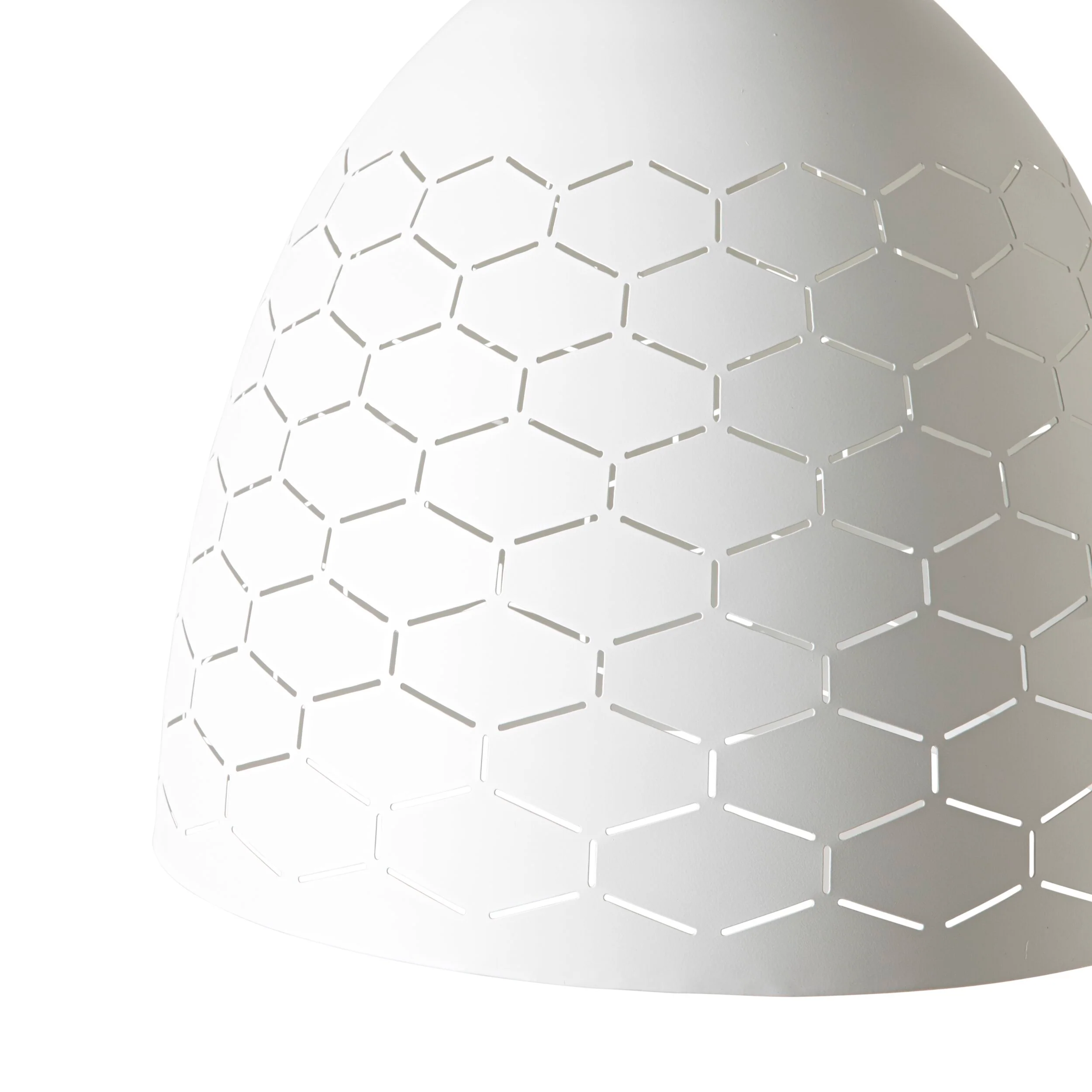 Grecia 1 Light White Pendant 40x39cm - Image 3