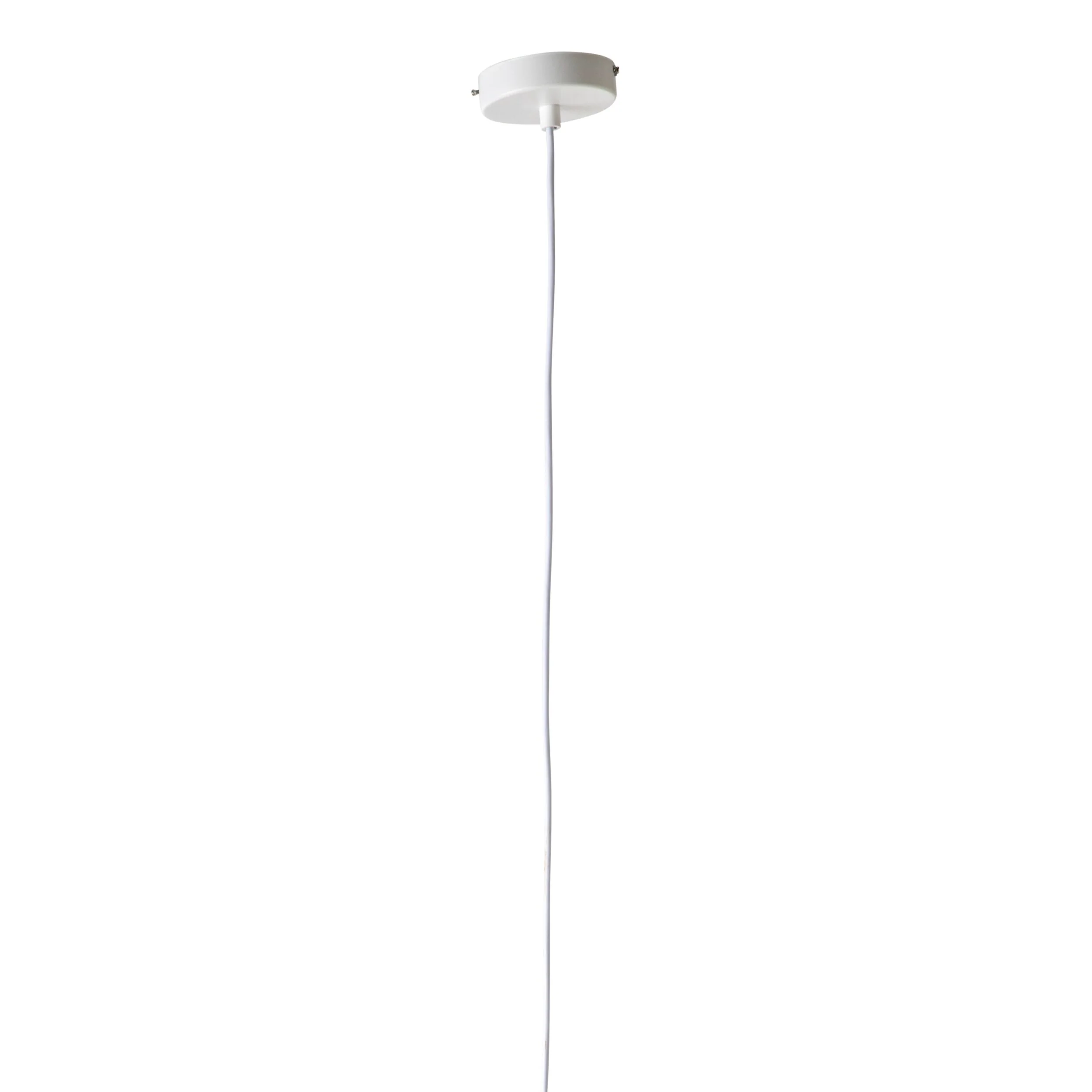 Grecia 1 Light White Pendant 40x39cm - Image 4