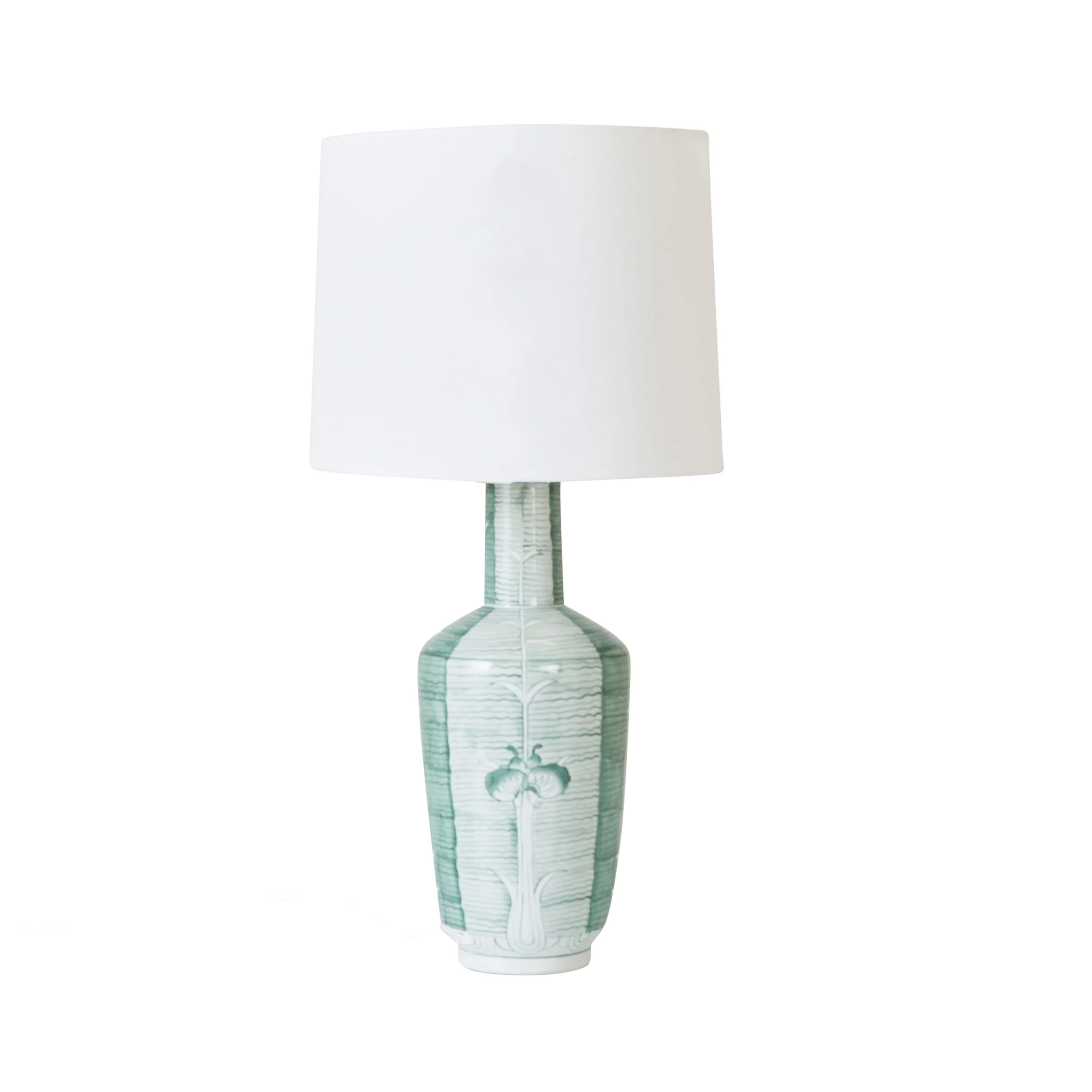 Green Lotus Table Lamp 56cm - Image 3