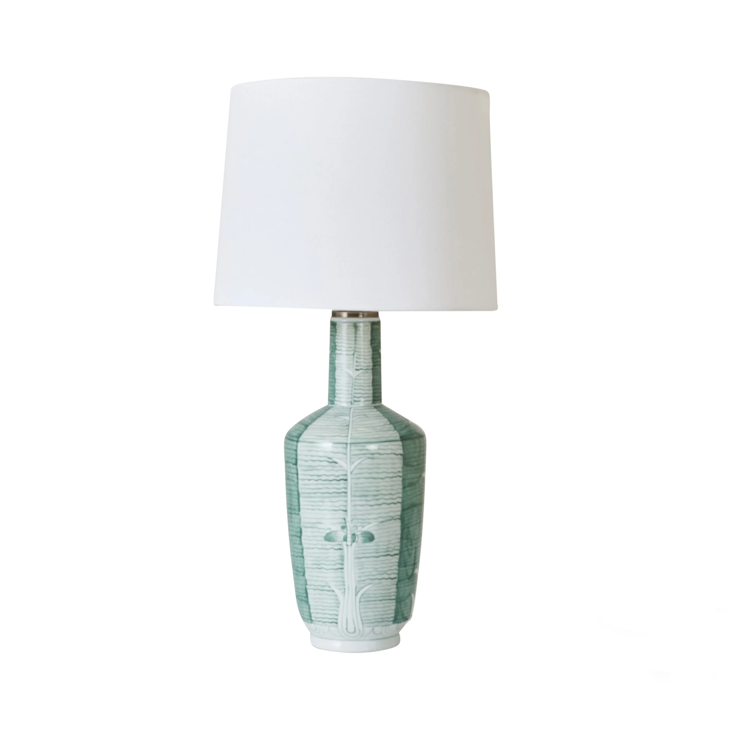 Green Lotus Table Lamp 56cm - Image 4