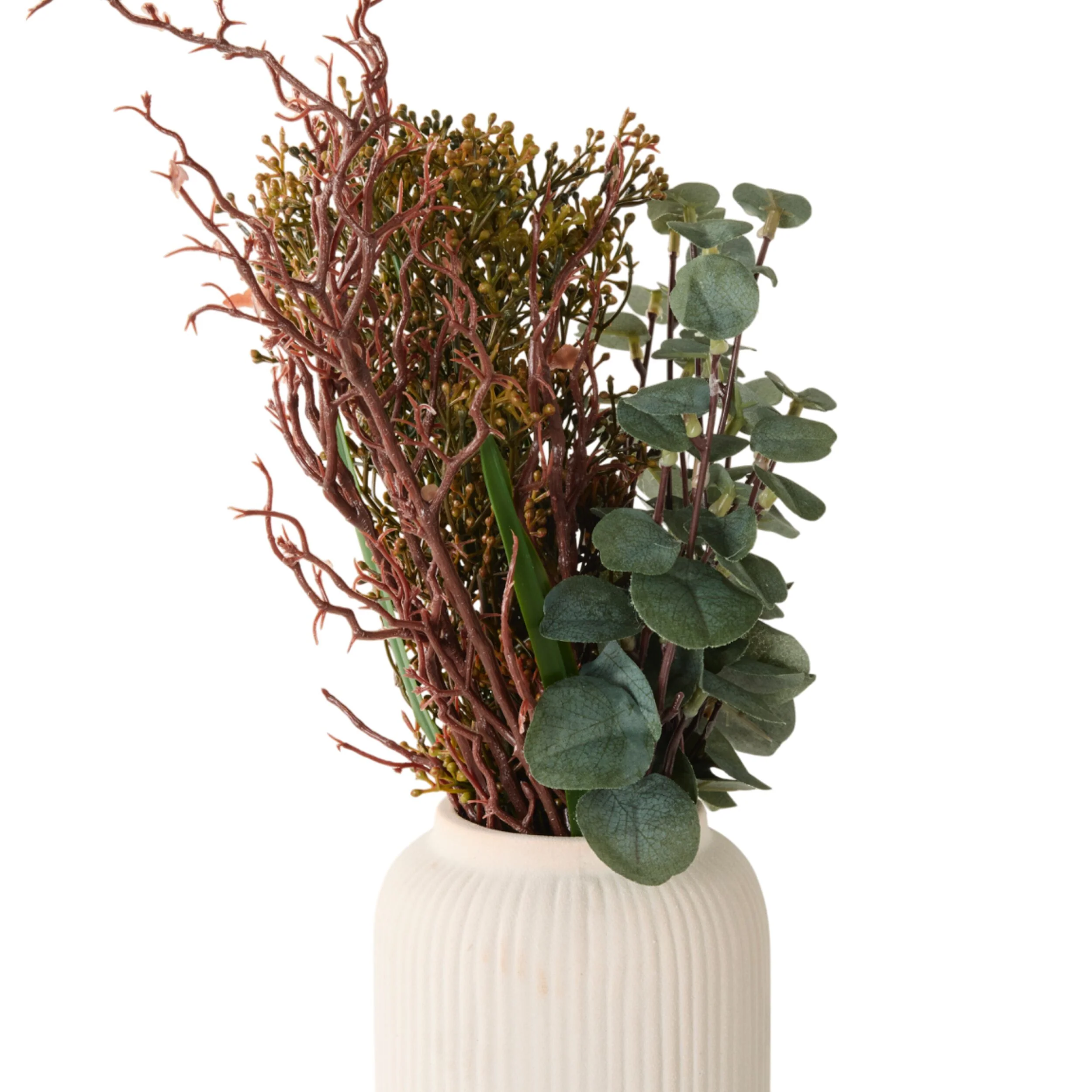 Greenery Arrangement in Ceramic Vase - Image 3