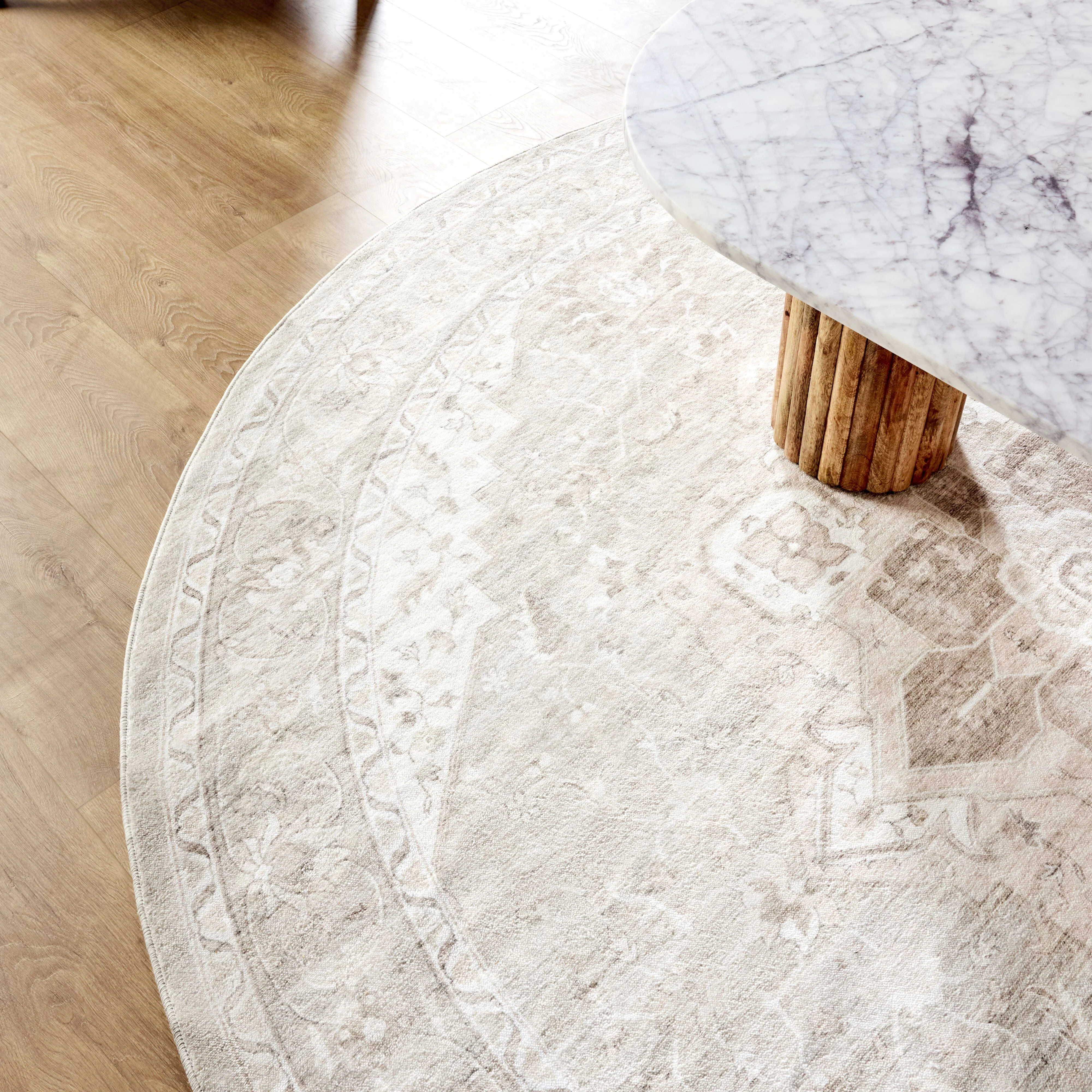 Hamam Round Washable Rug 200cm - Image 6