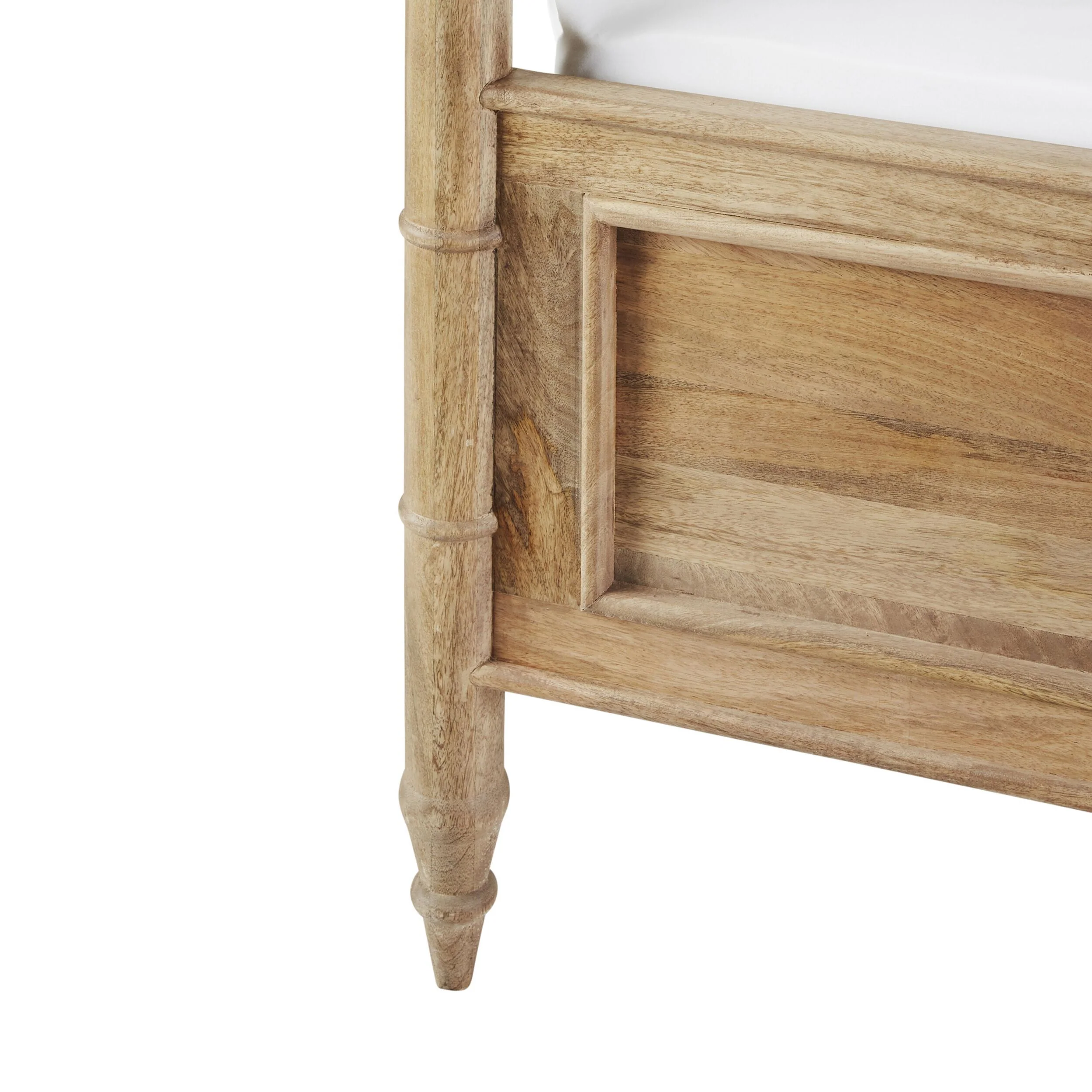 Hampton Mango Wood King Canopy Bed - Image 8