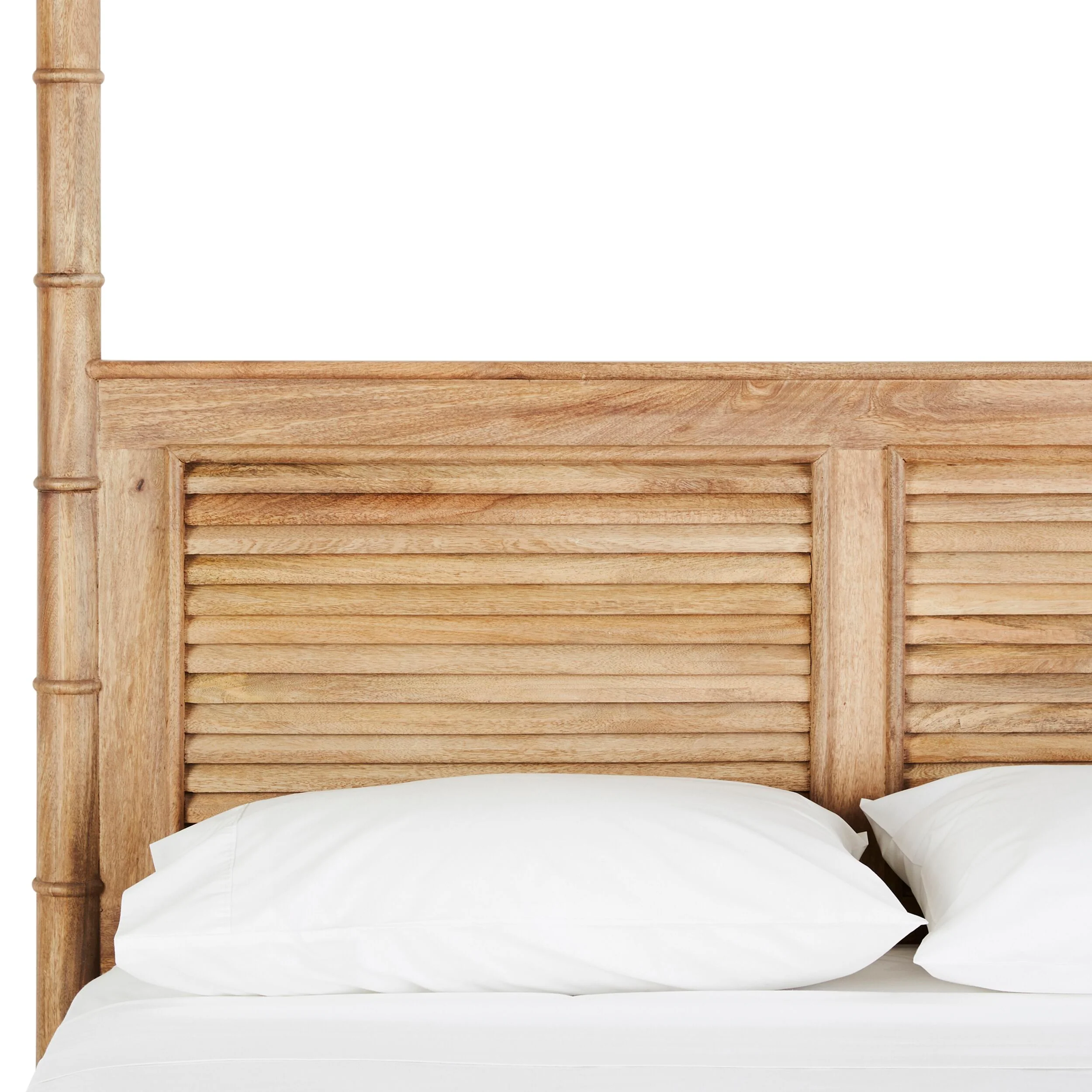 Hampton Mango Wood Queen Canopy Bed - Image 16