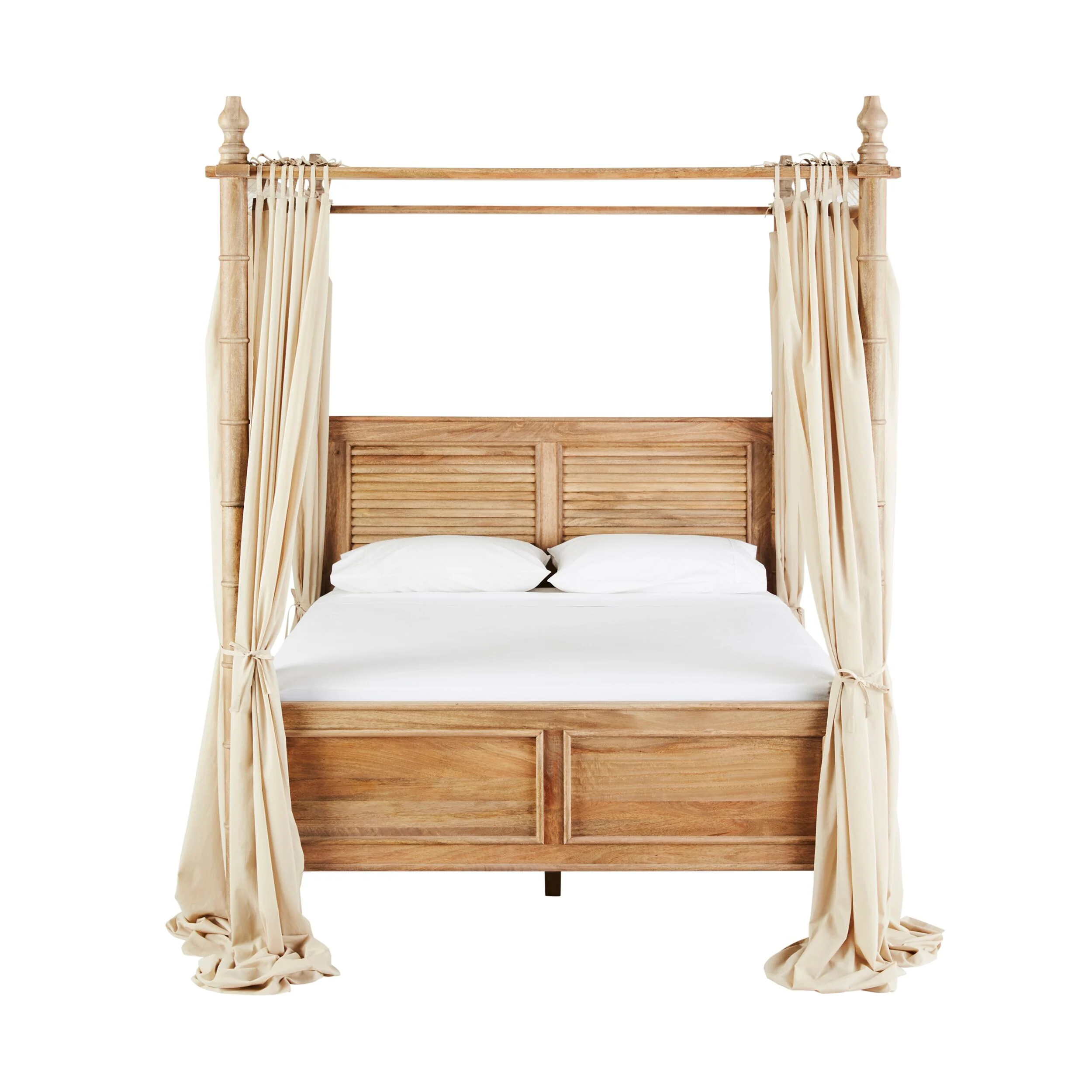 Hampton Mango Wood Queen Canopy Bed - Image 2
