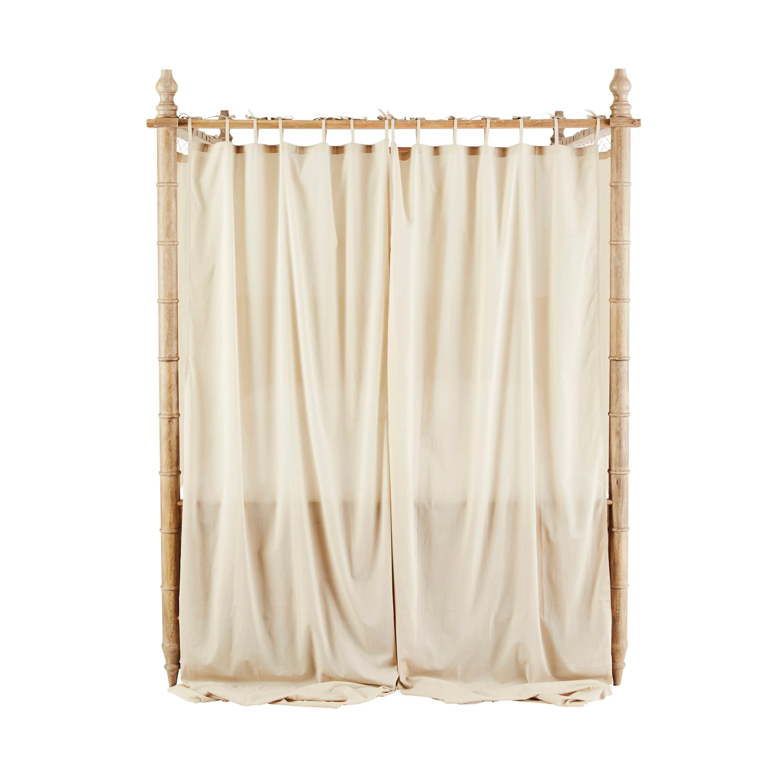 Hampton Mango Wood Queen Canopy Bed - Image 3