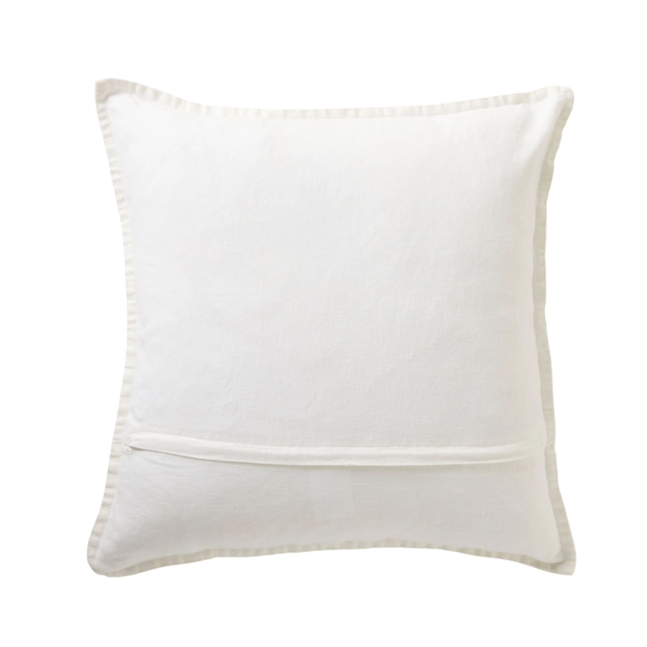 Hamptons French Linen Cushion Antique White 50x50cm - Image 2