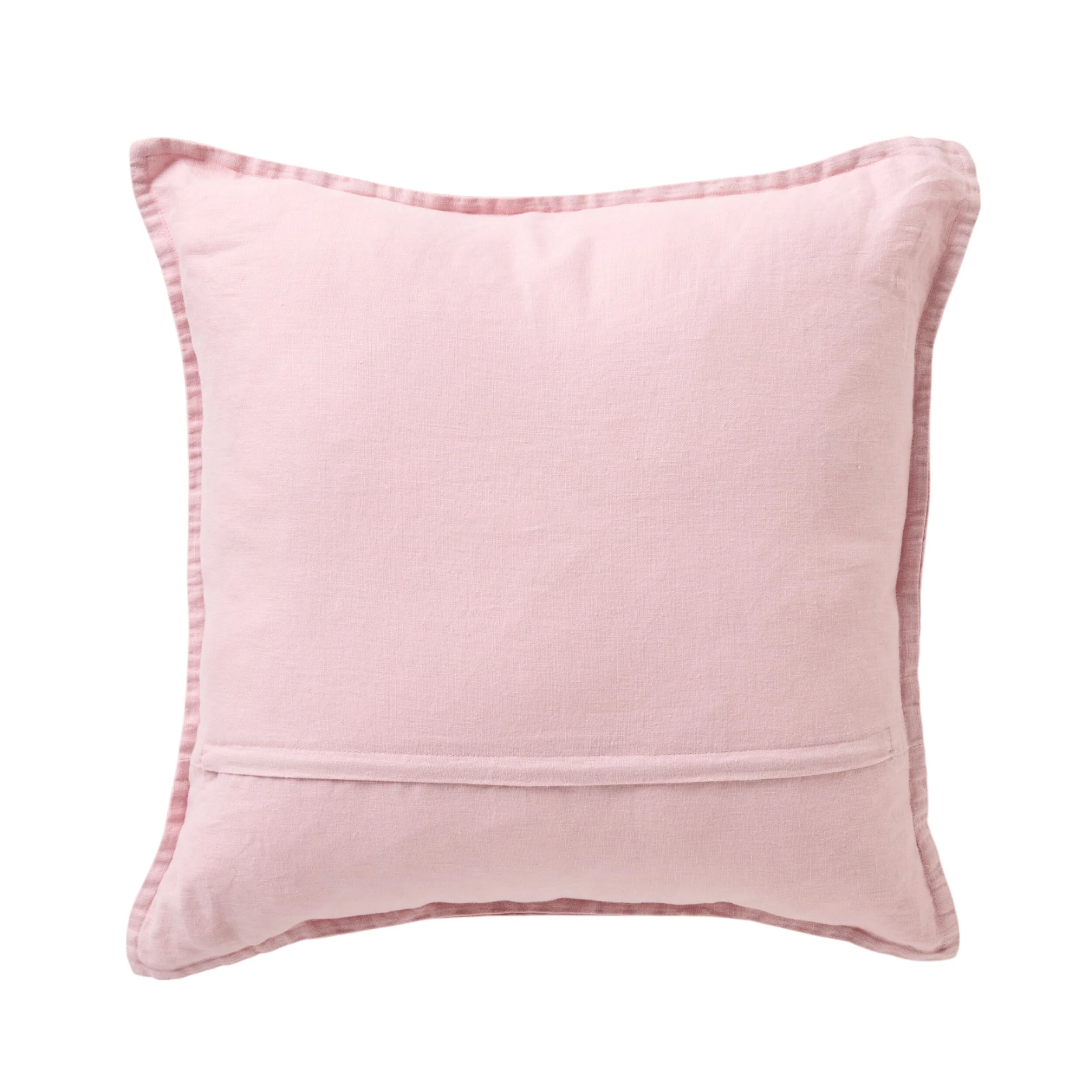Hamptons French Linen Cushion Dusty Mauve 50x50cm - Image 2