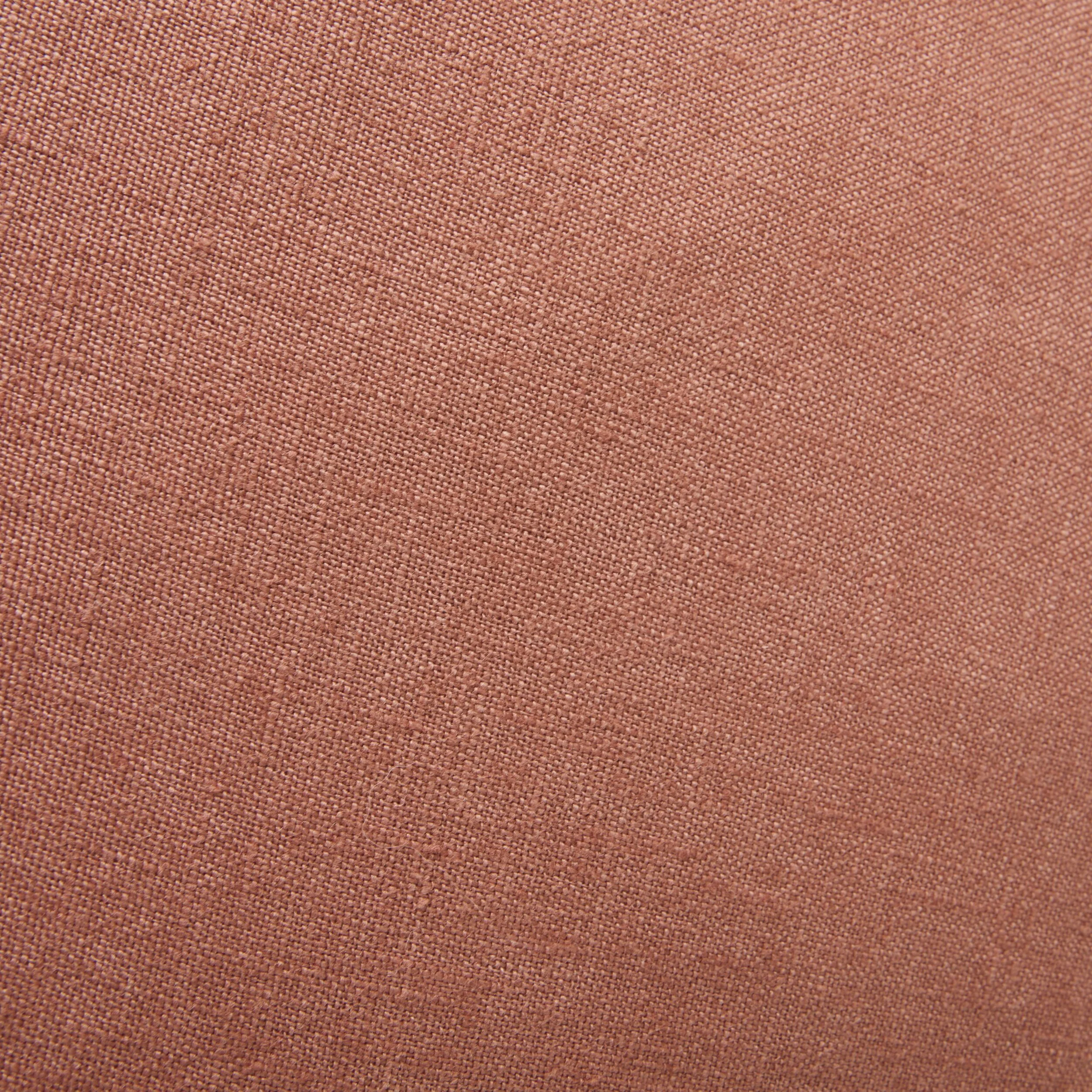 Hamptons French Linen Cushion Terracotta 50x50cm - Image 3