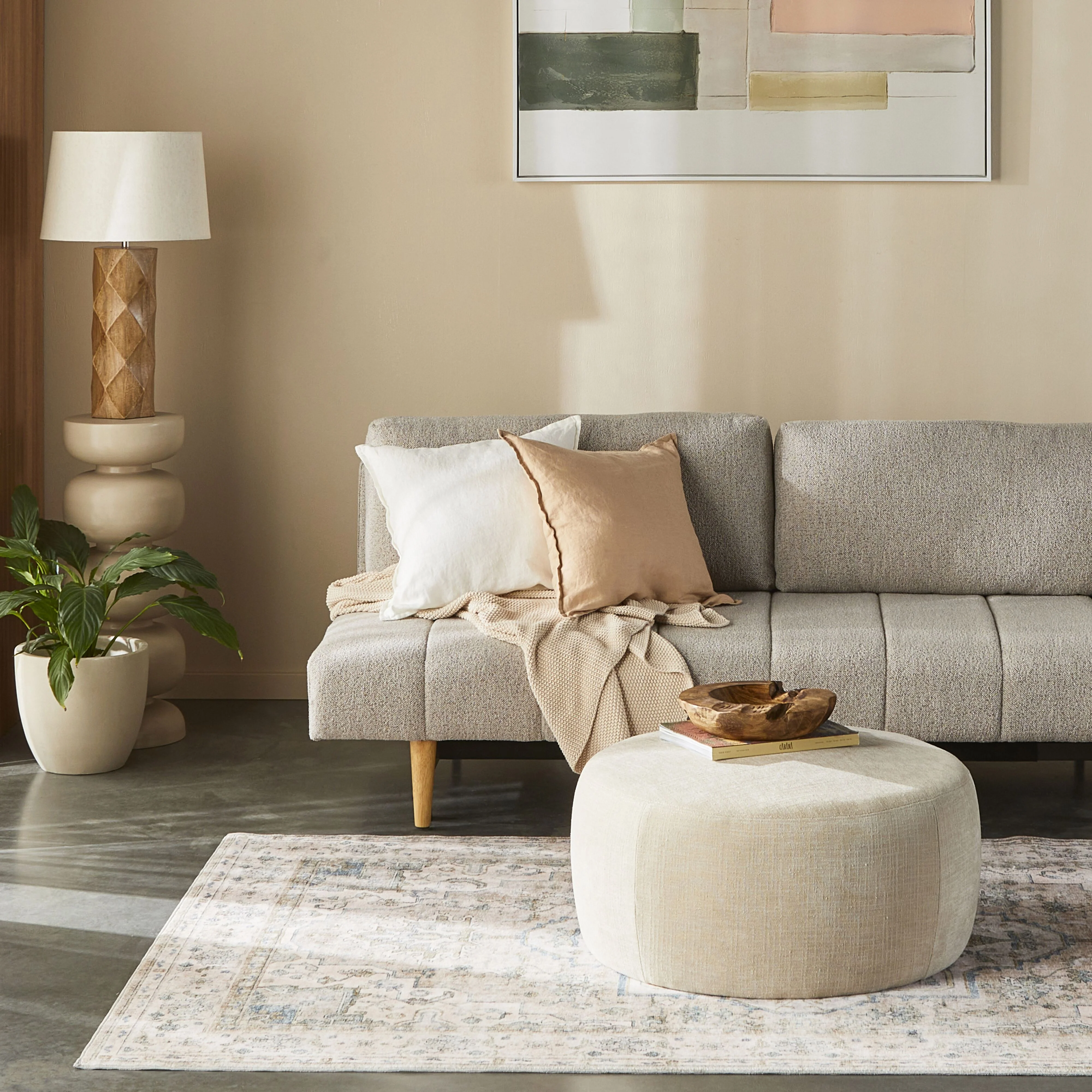 Hamptons French Linen Cushion Terracotta 50x50cm - Image 5