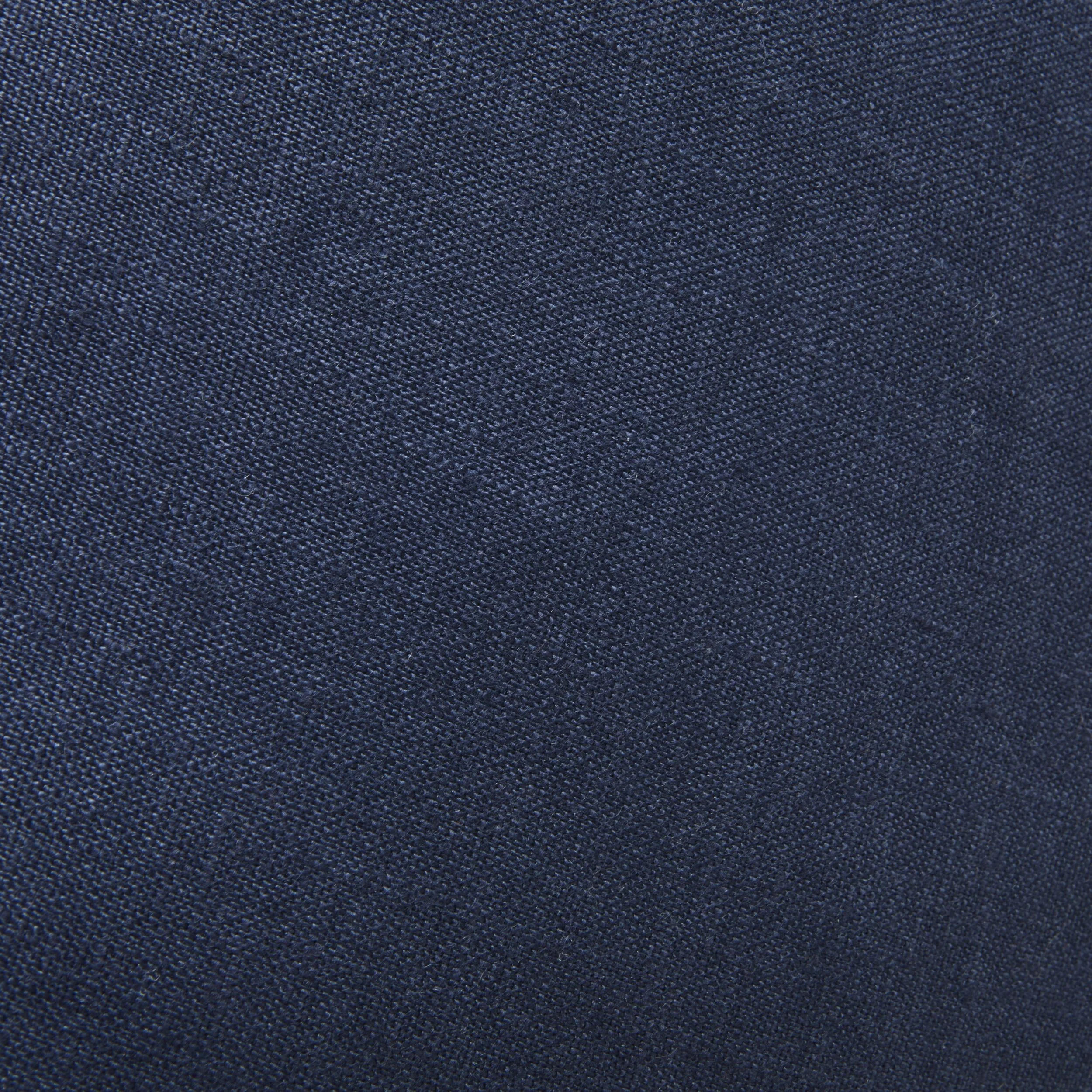 Hamptons French Linen Cushion Washed Navy 50x50cm - Image 3