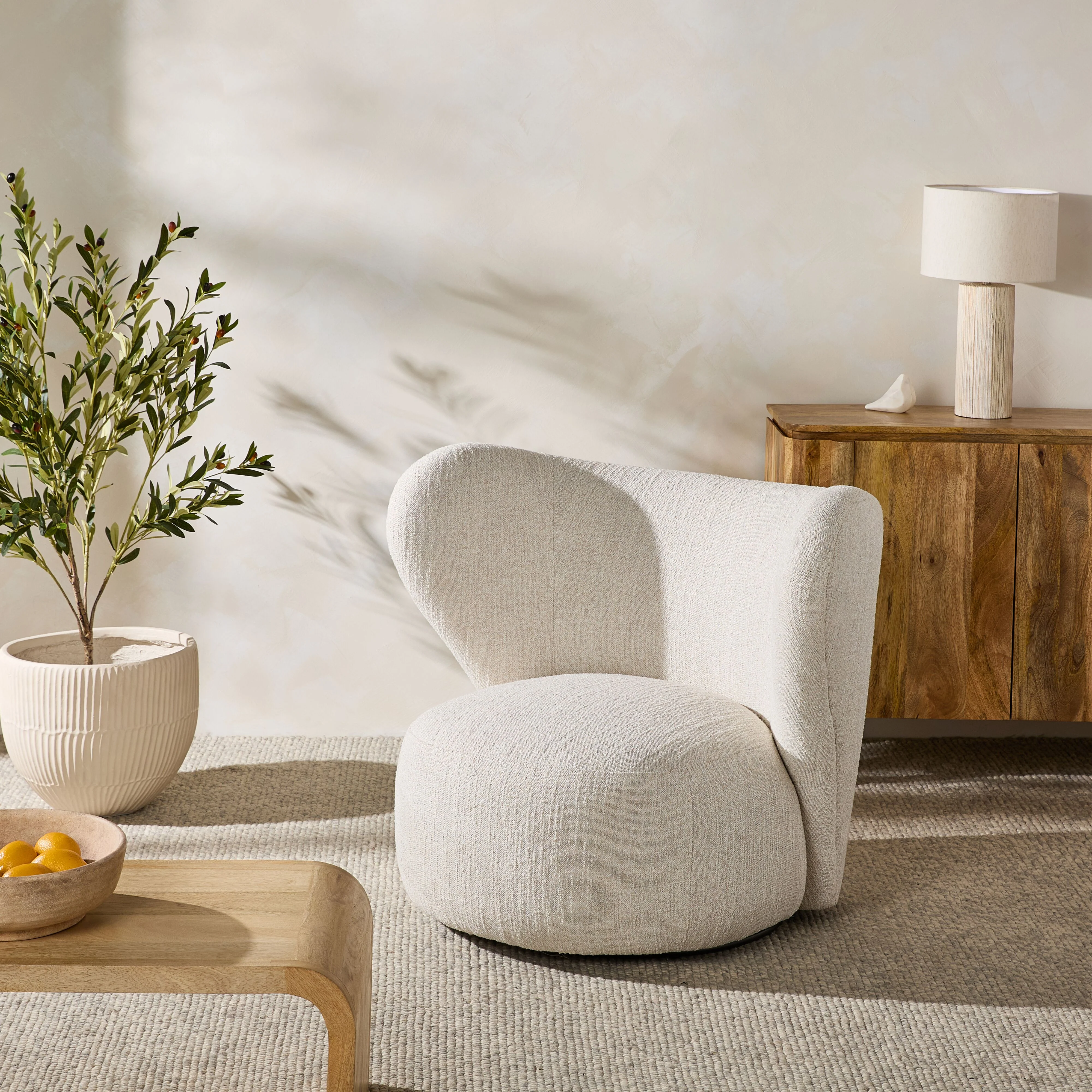 Hana Occasional Chair Ivory Weave - Image 7