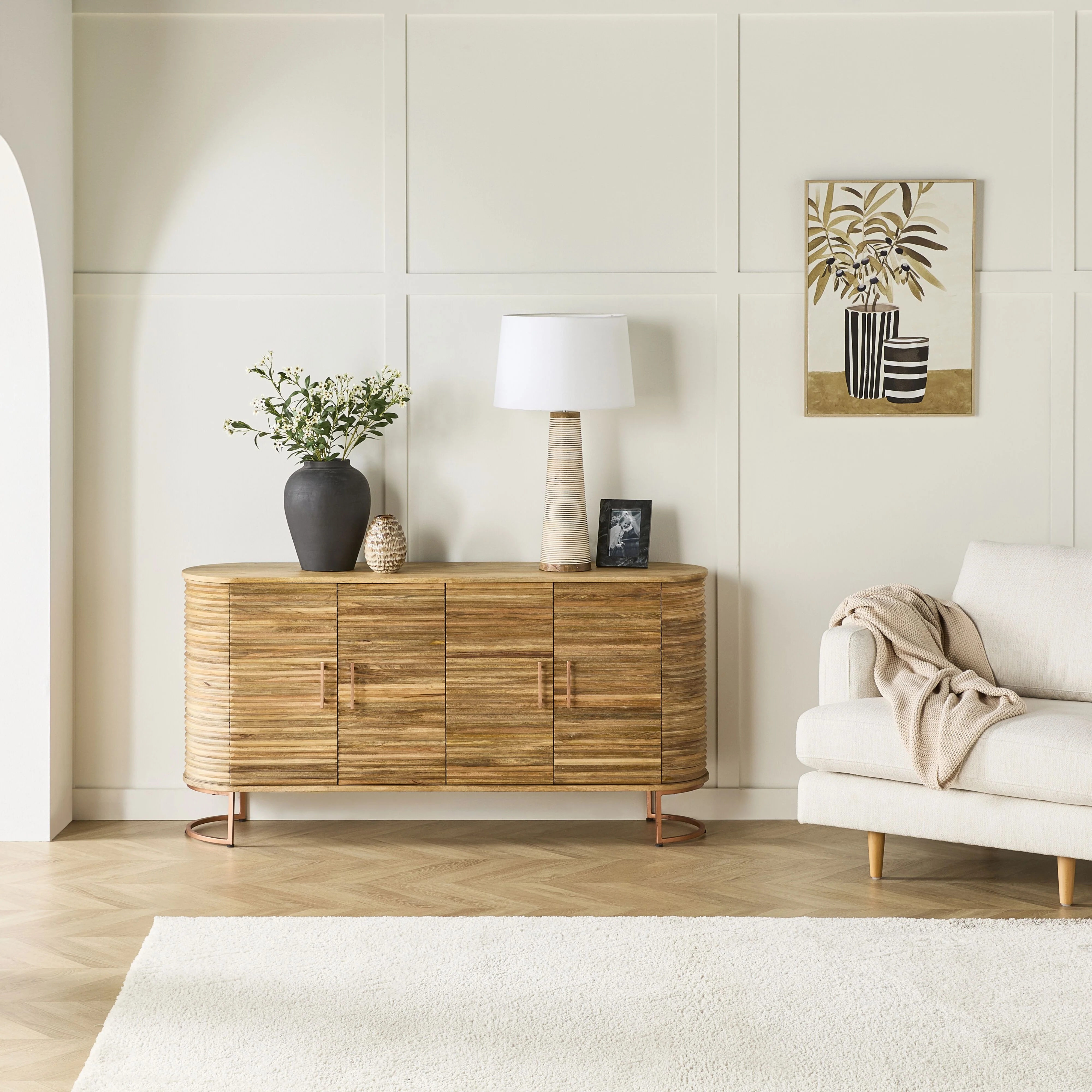 Hannah 4 Door Sideboard - Image 8
