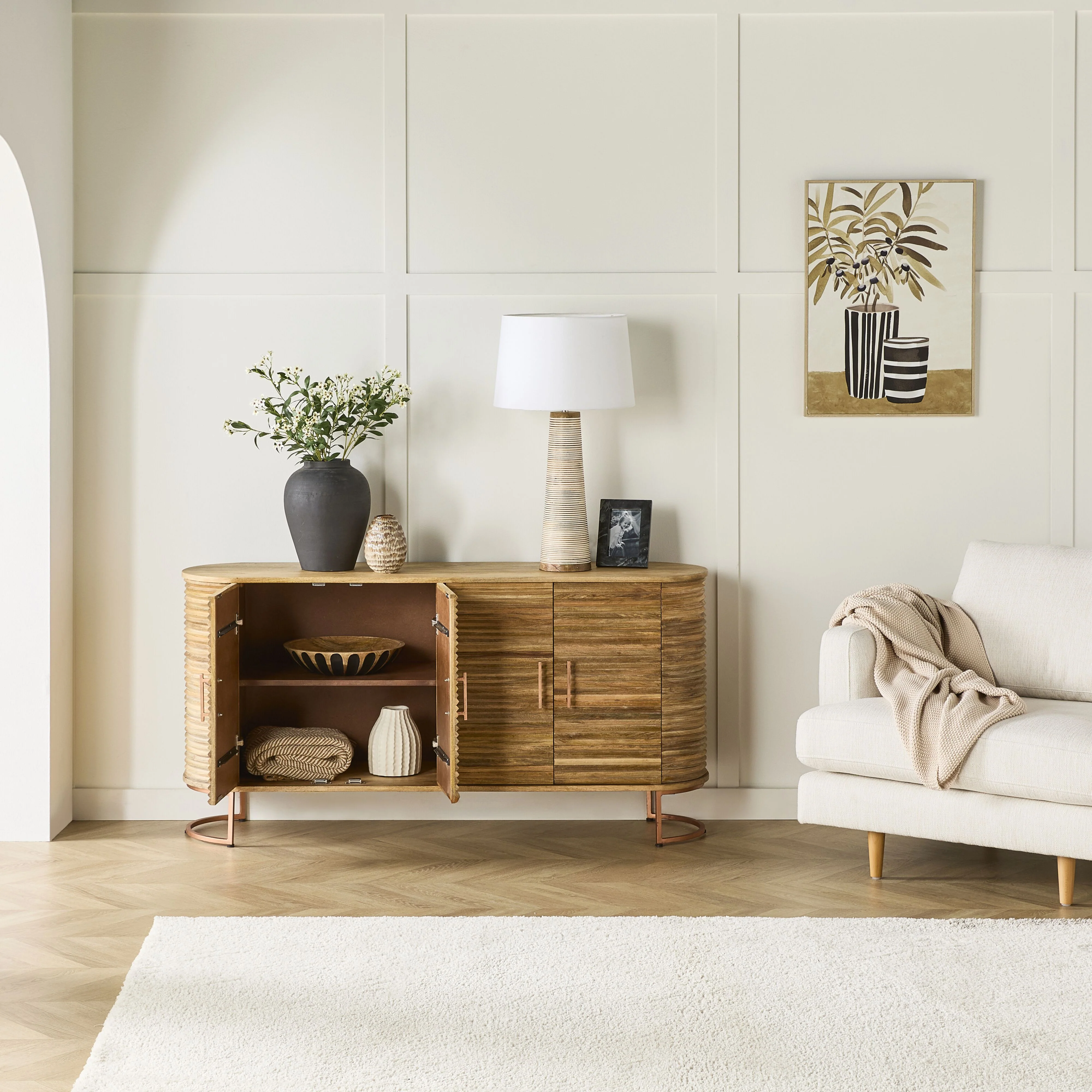 Hannah 4 Door Sideboard - Image 9