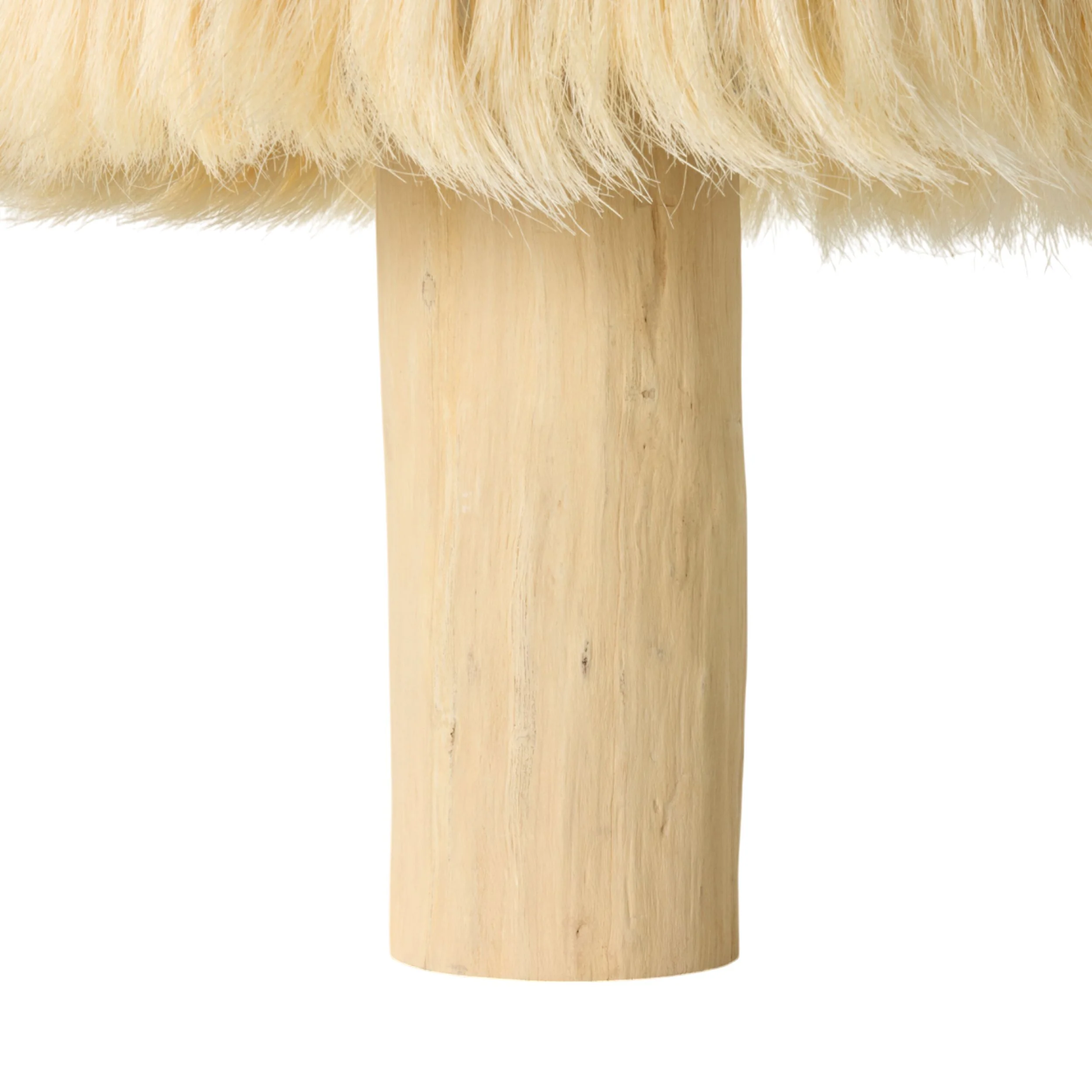 Hannah Wooden Fringed Table Lamp 56cm - Image 3