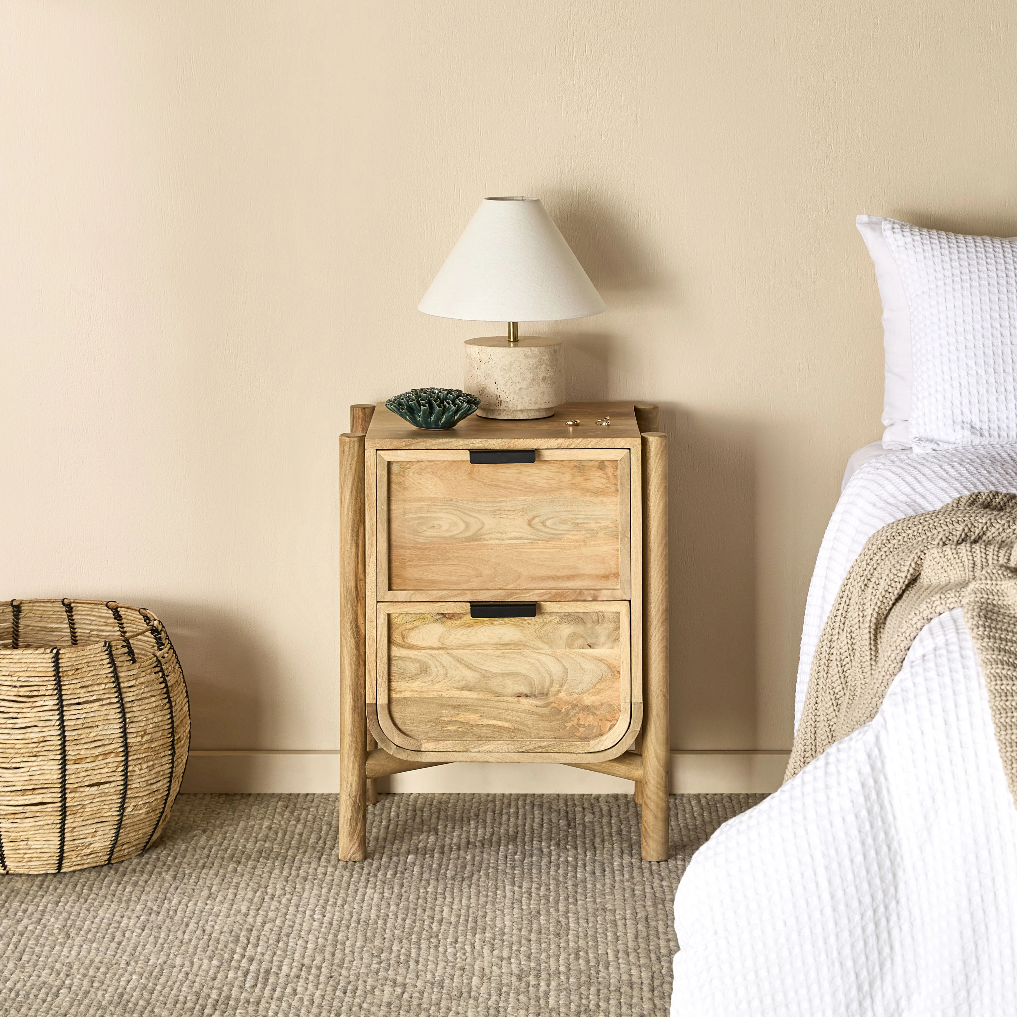 Harden 2 Drawer Bedside Table - Image 7