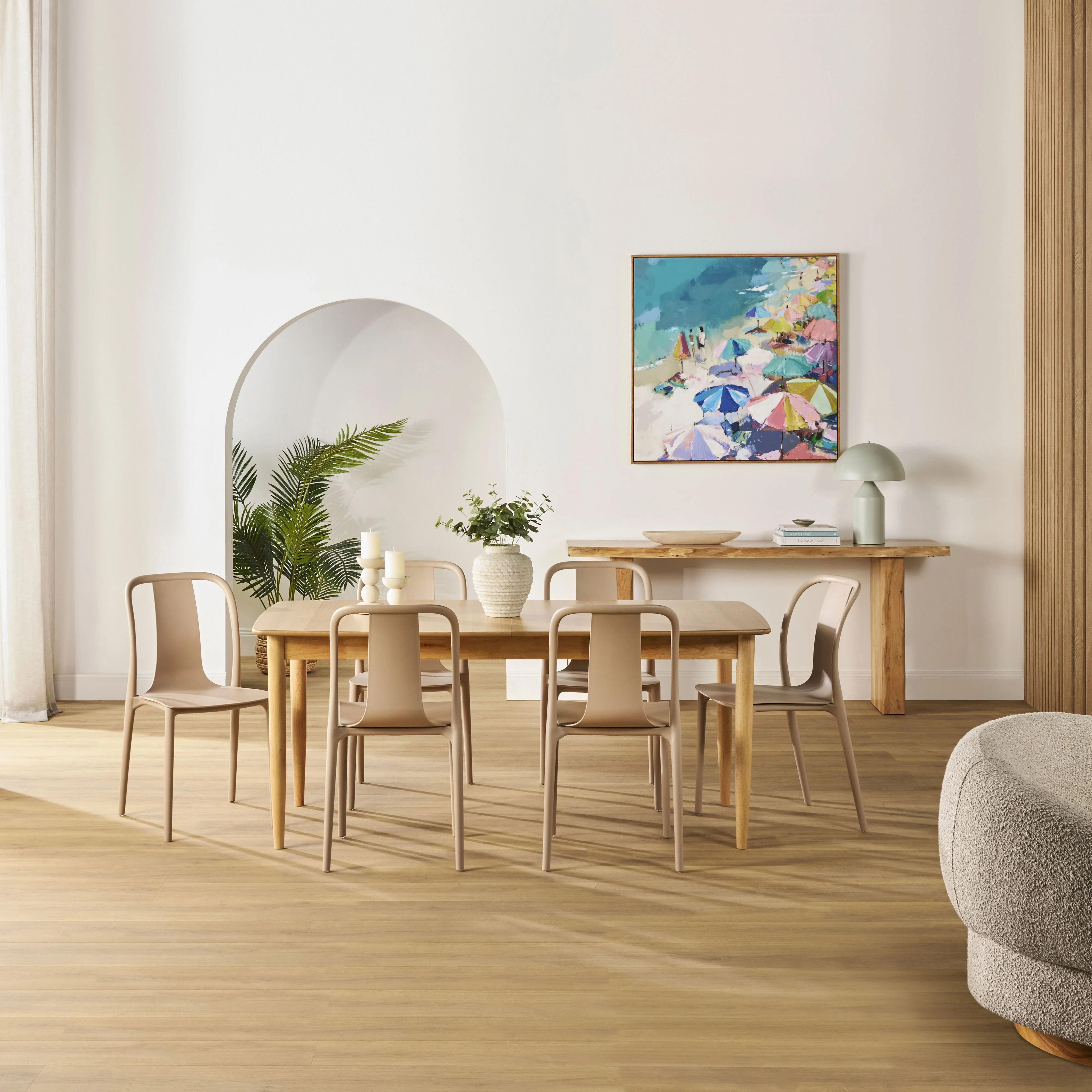 Harpa Dining Chair Taupe - Image 7