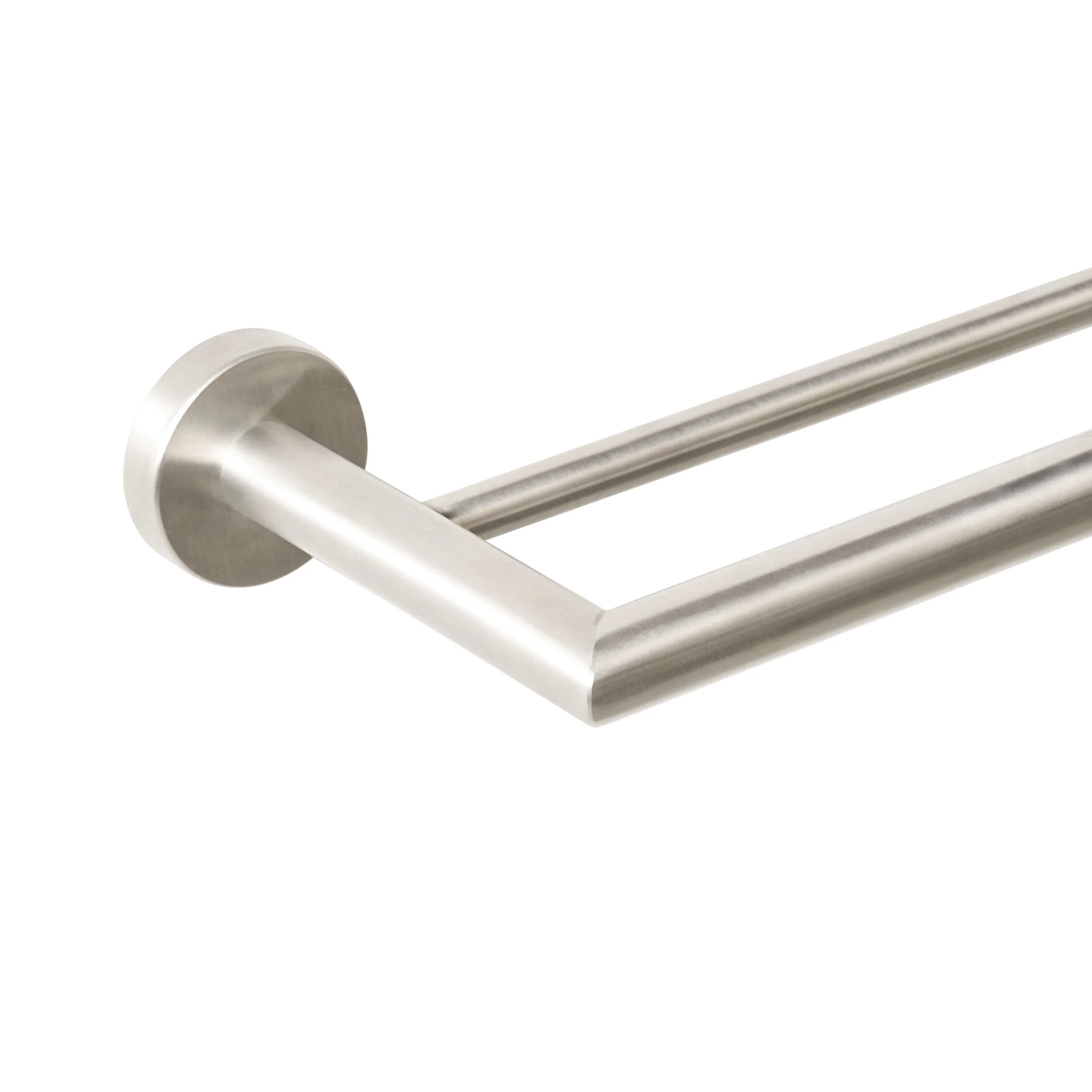 Harper Double Towel Rail 60cm Brushed Nickel - Image 2
