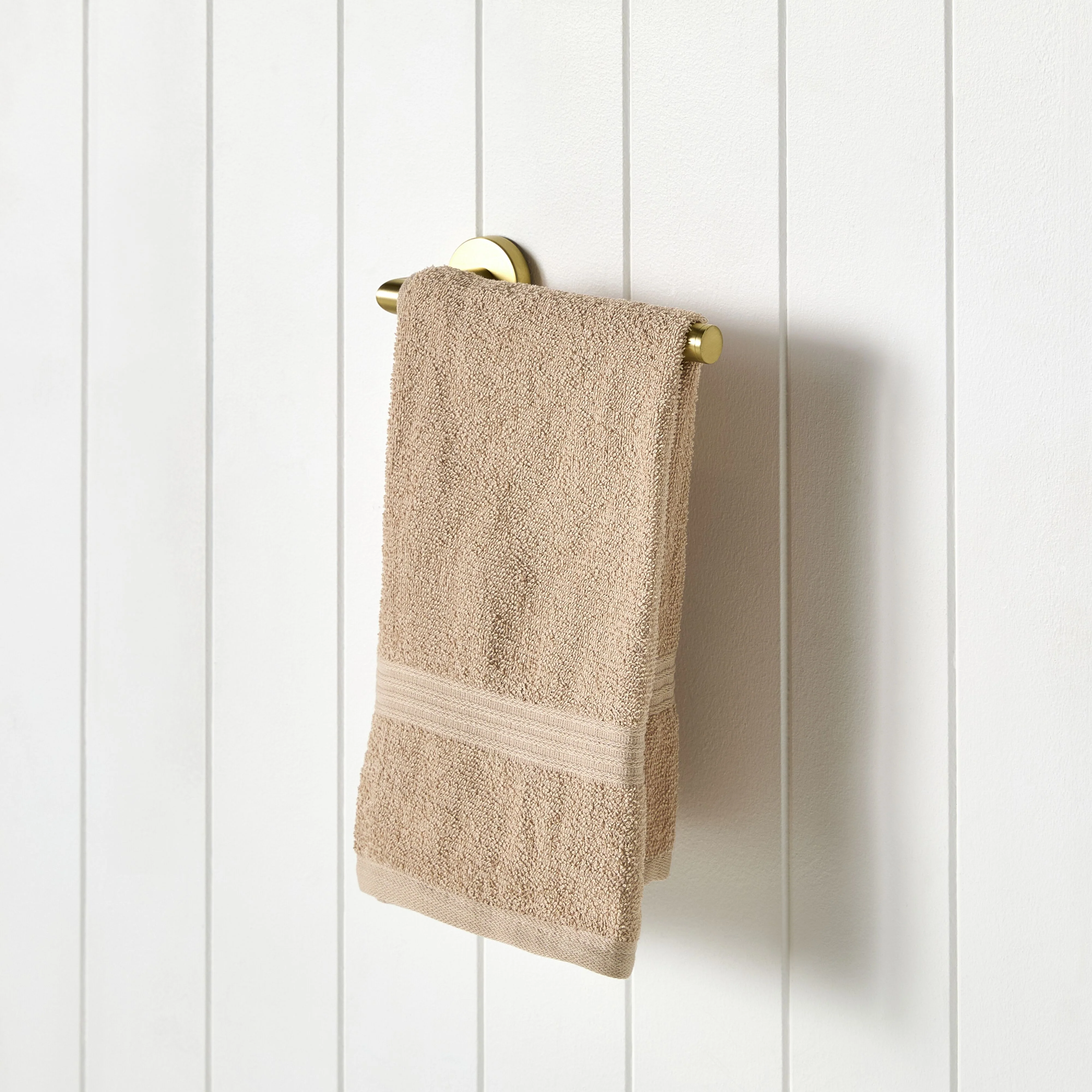 Harper Hand Towel Holder Brushed Brass - Image 3