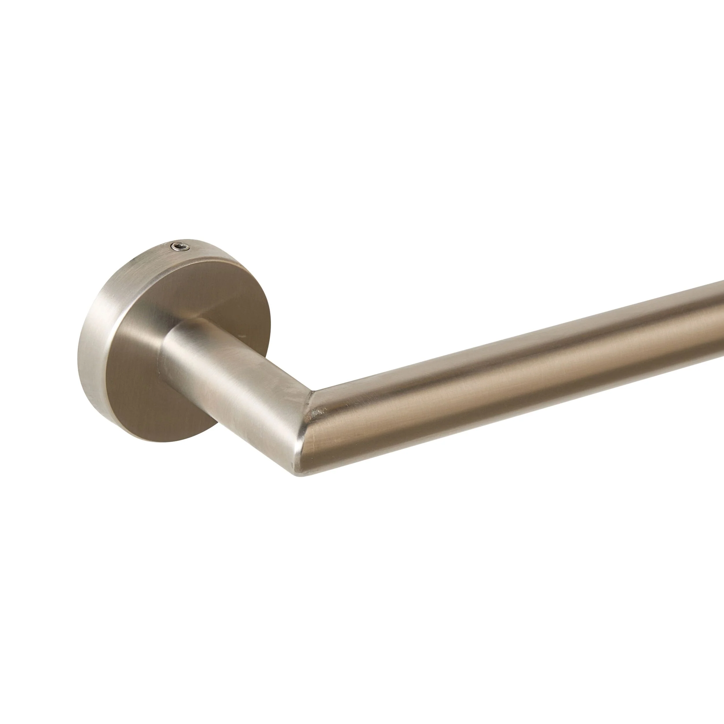 Harper Single Towel Rail 60cm Brushed Nickel - Image 2