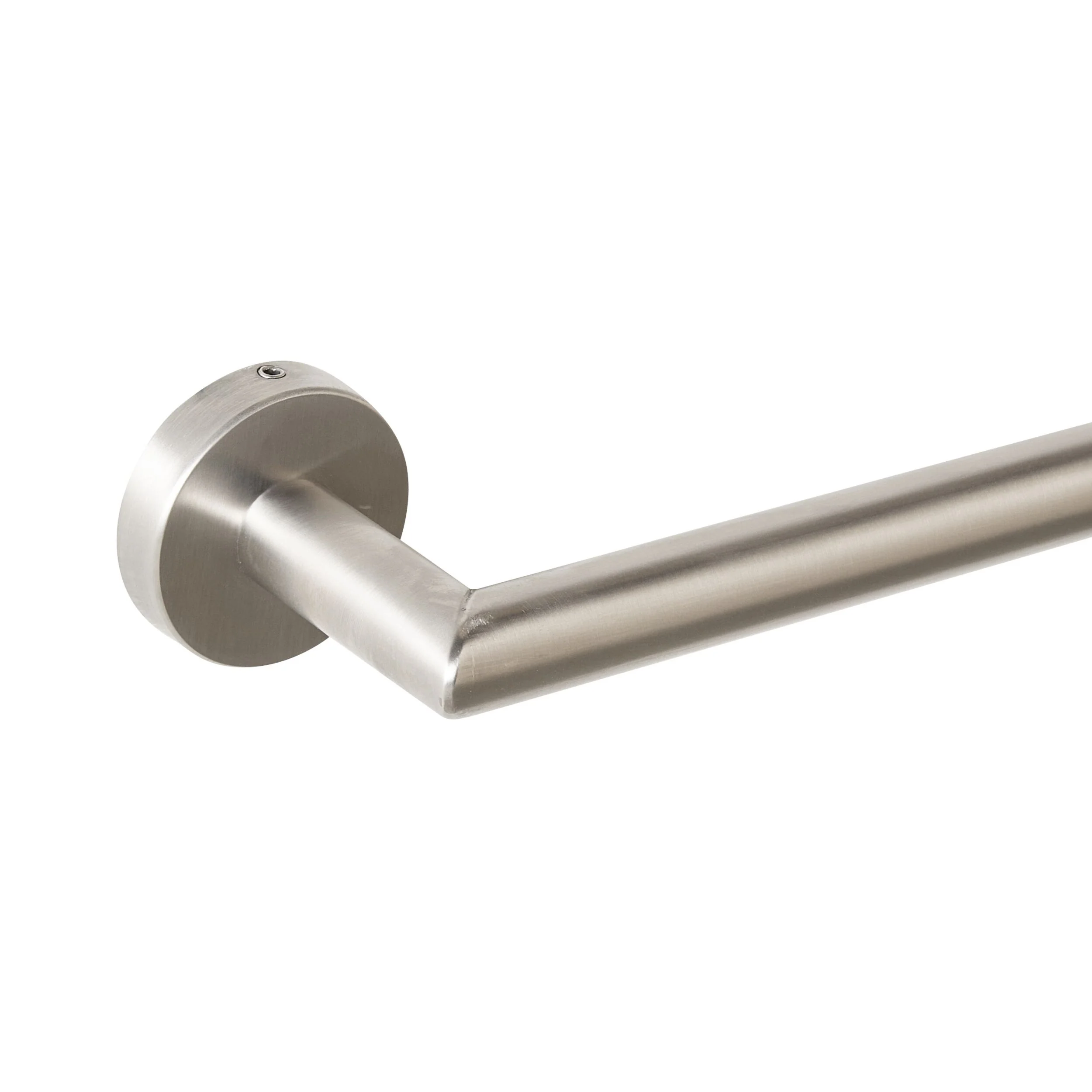 Harper Single Towel Rail 75cm Brushed Nickel - Image 2