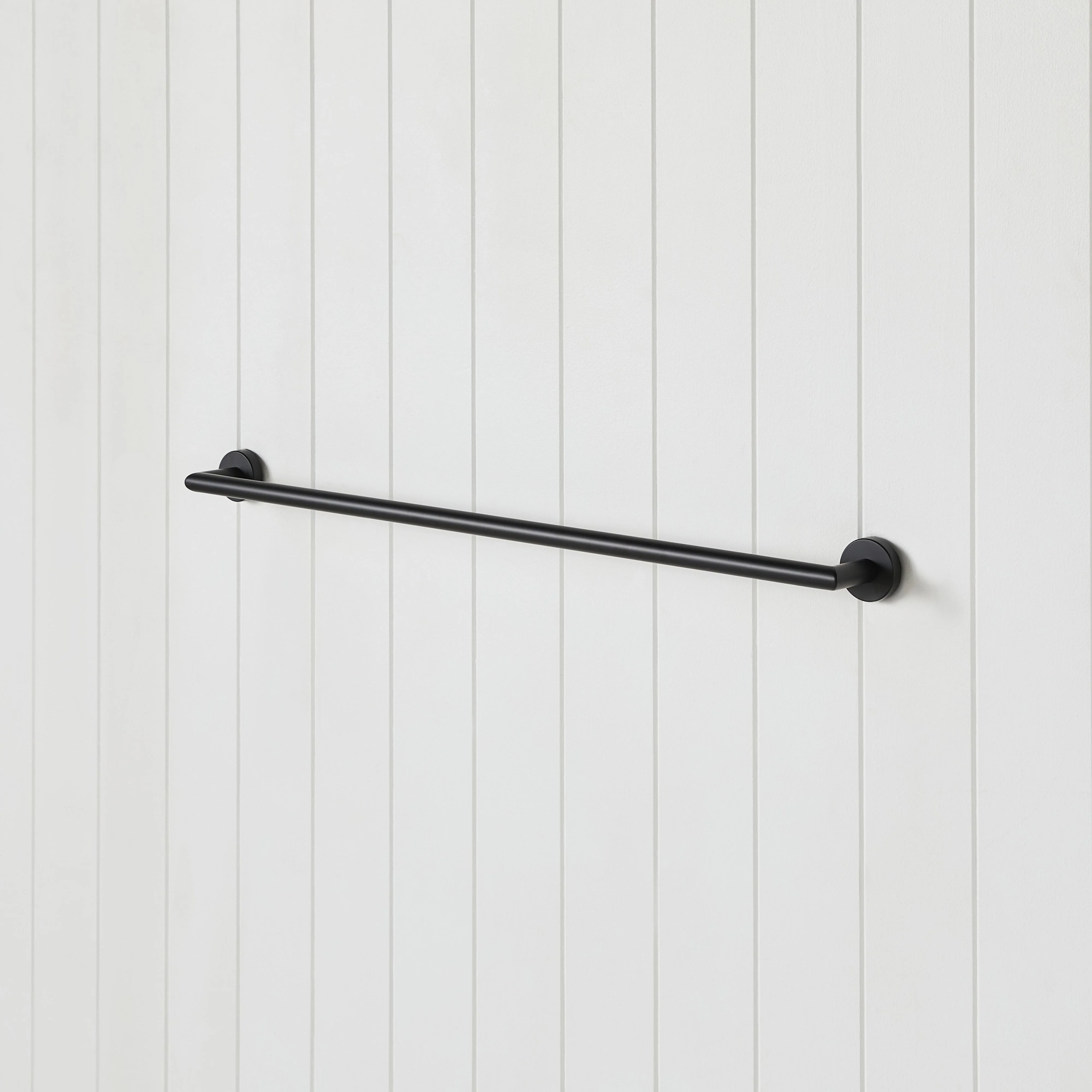 Harper Single Towel Rail 75cm Matt Black - Image 3