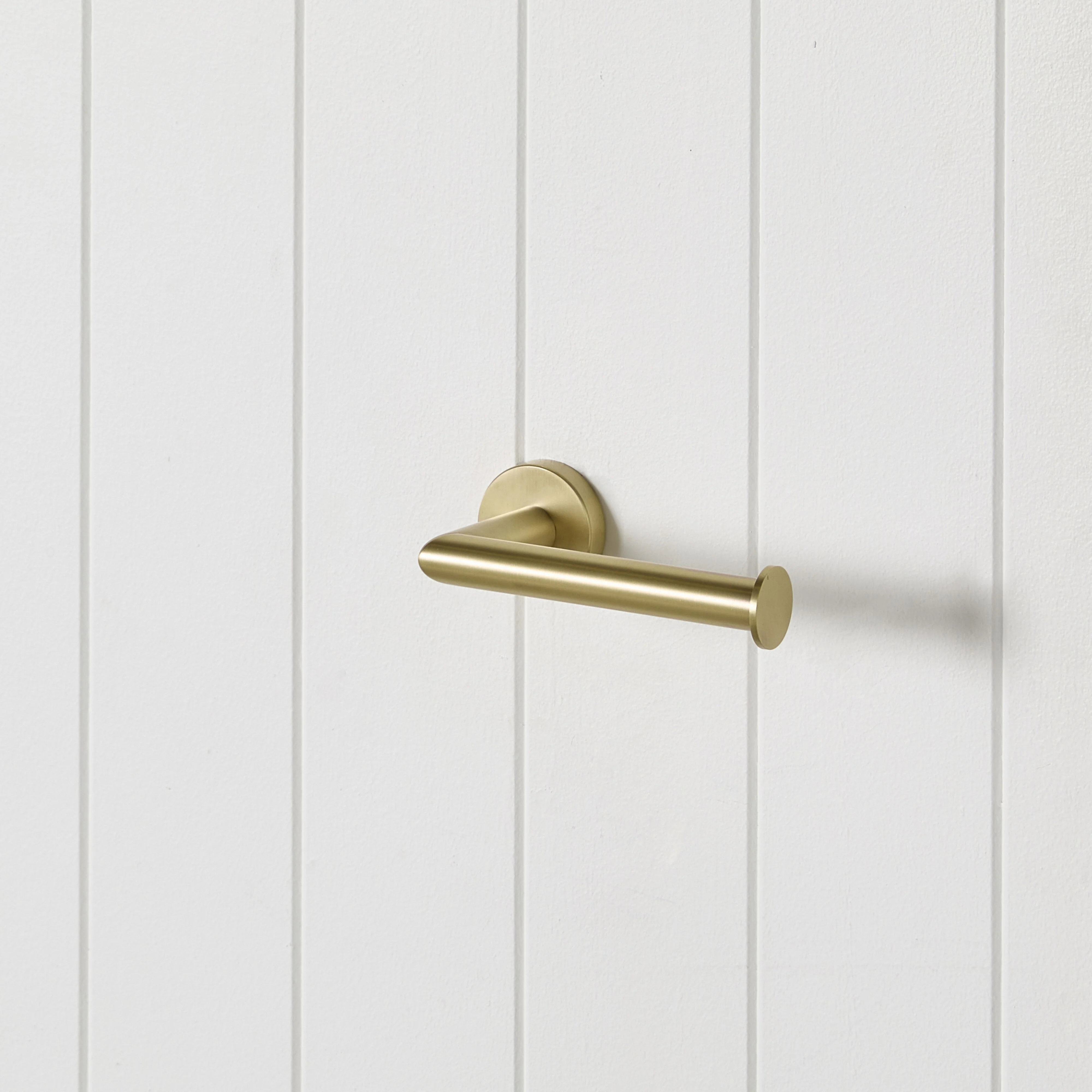 Harper Toilet Roll Holder Brushed Brass - Image 2