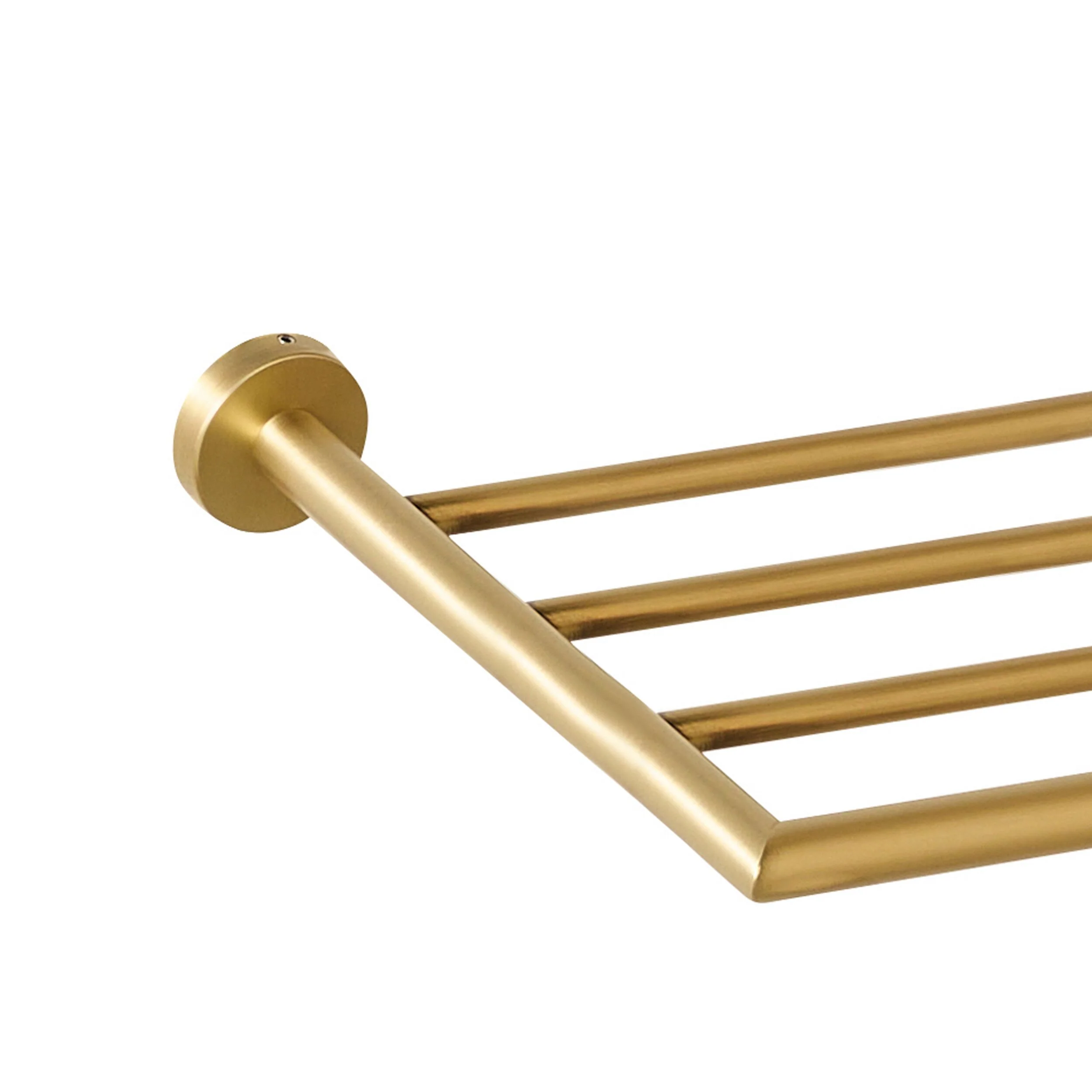 Harper Towel Rack 60cm Brushed Brass - Image 2