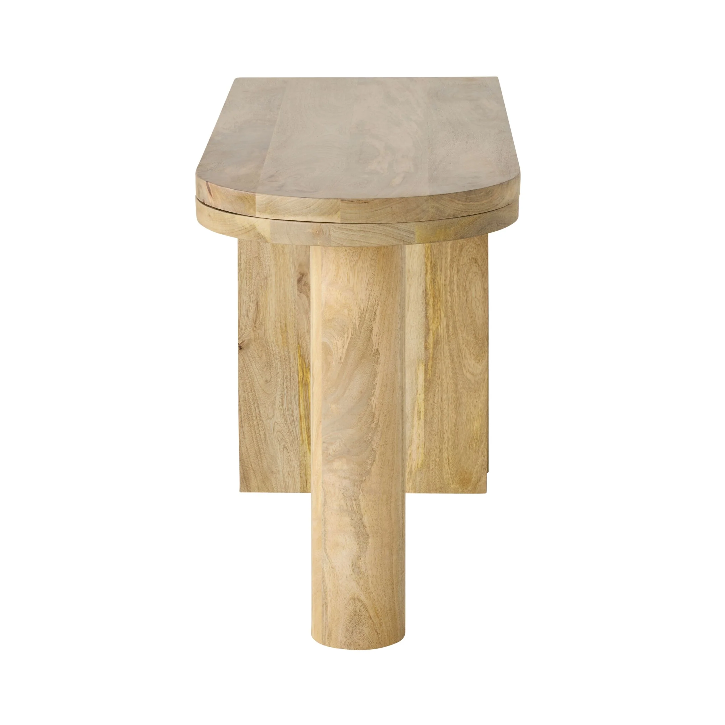 Harrie L Shape Rotating Desk Natural - Image 6