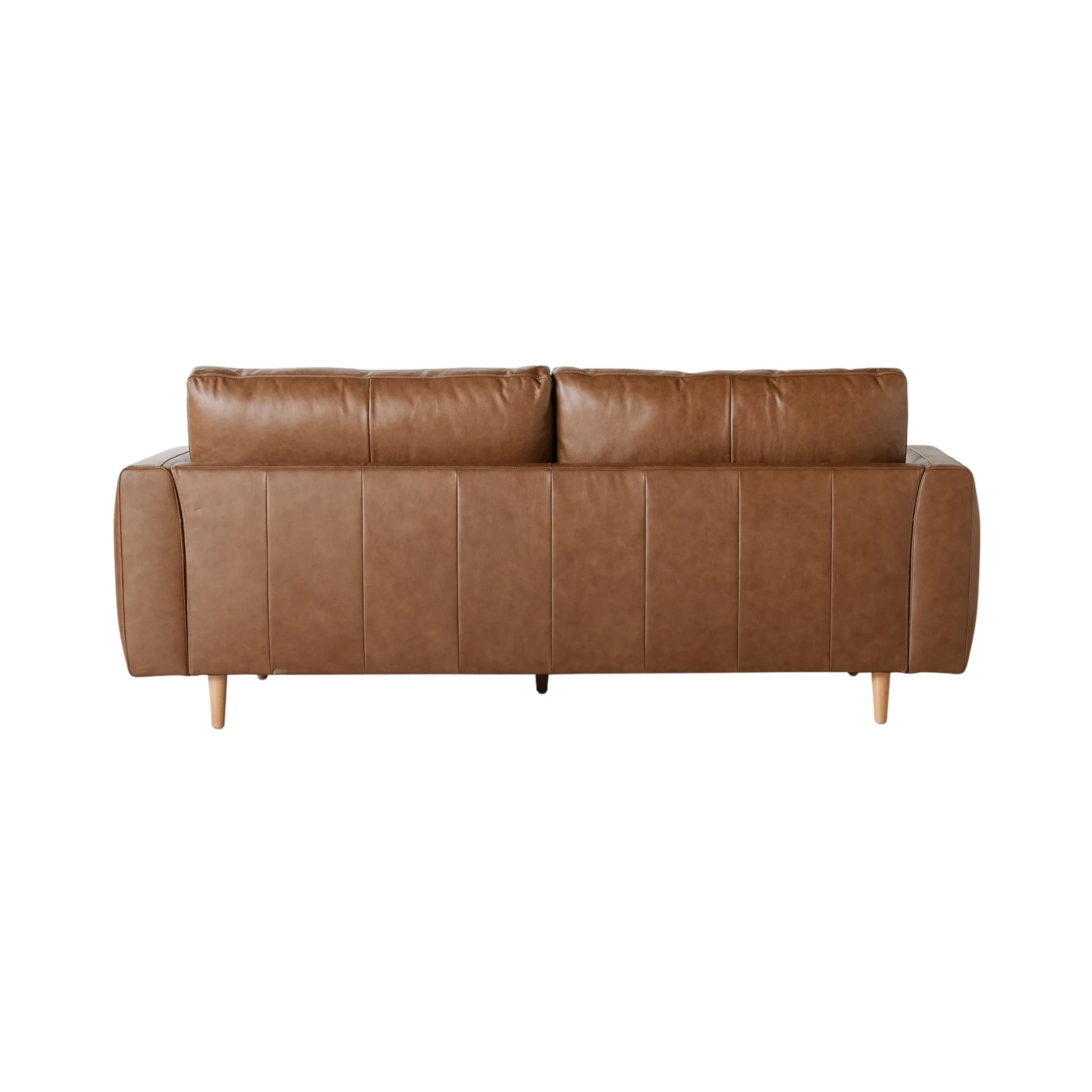 Harrison 3 Seater Leather Sofa Dakota Chestnut - Image 4
