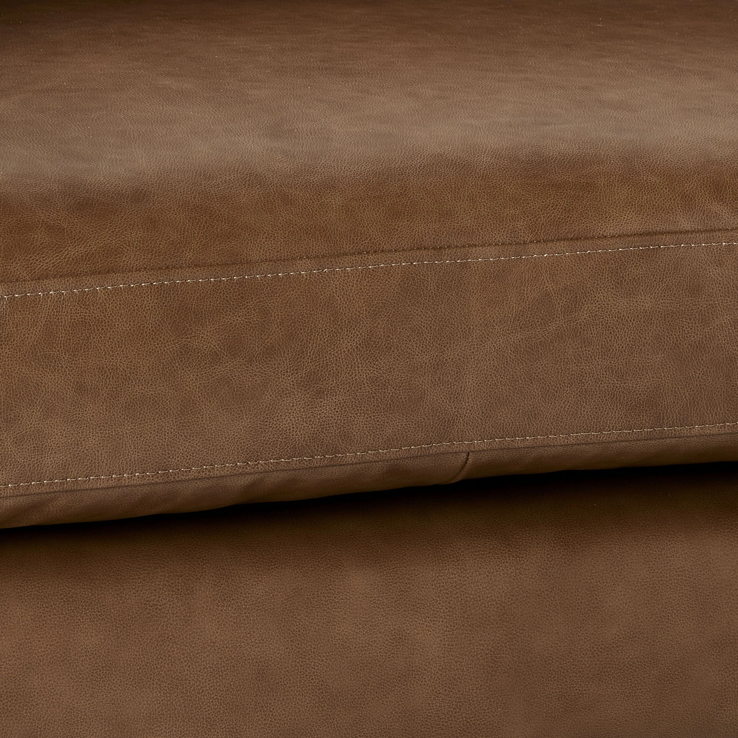 Harrison 3 Seater Leather Sofa Dakota Chestnut - Image 6