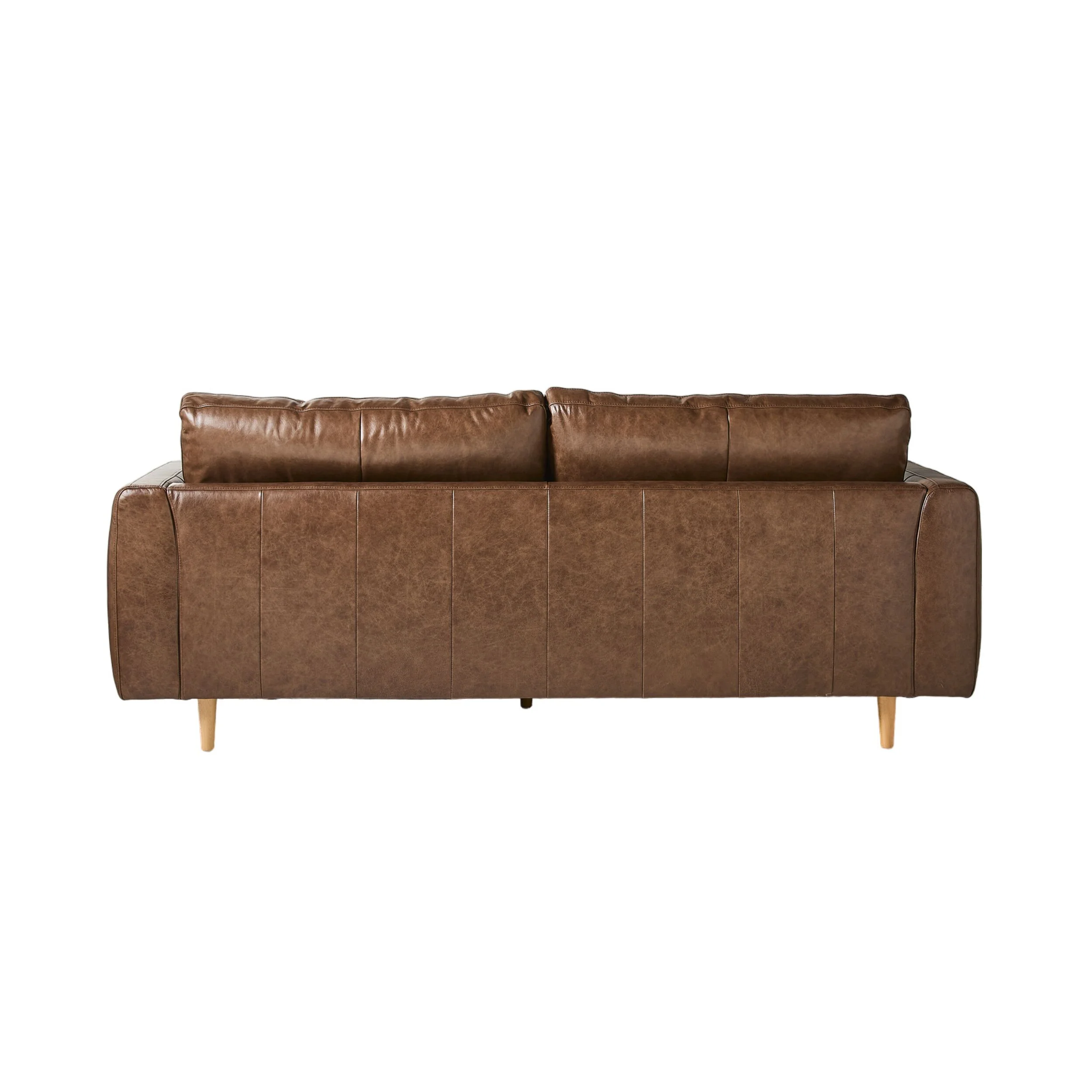 Harrison 3 Seater Leather Sofa Dakota Mocha - Image 4