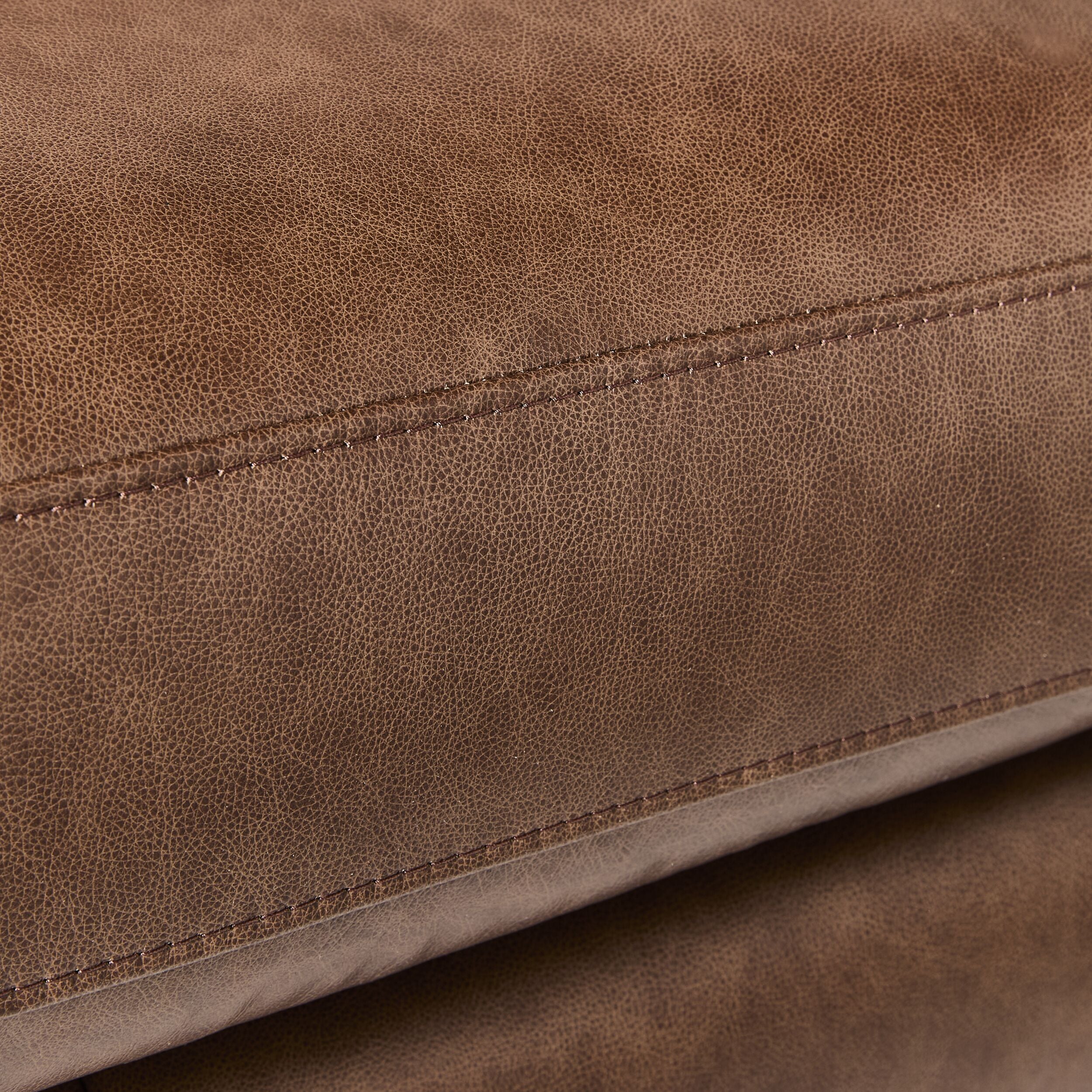 Harrison 3 Seater Leather Sofa Dakota Mocha - Image 6