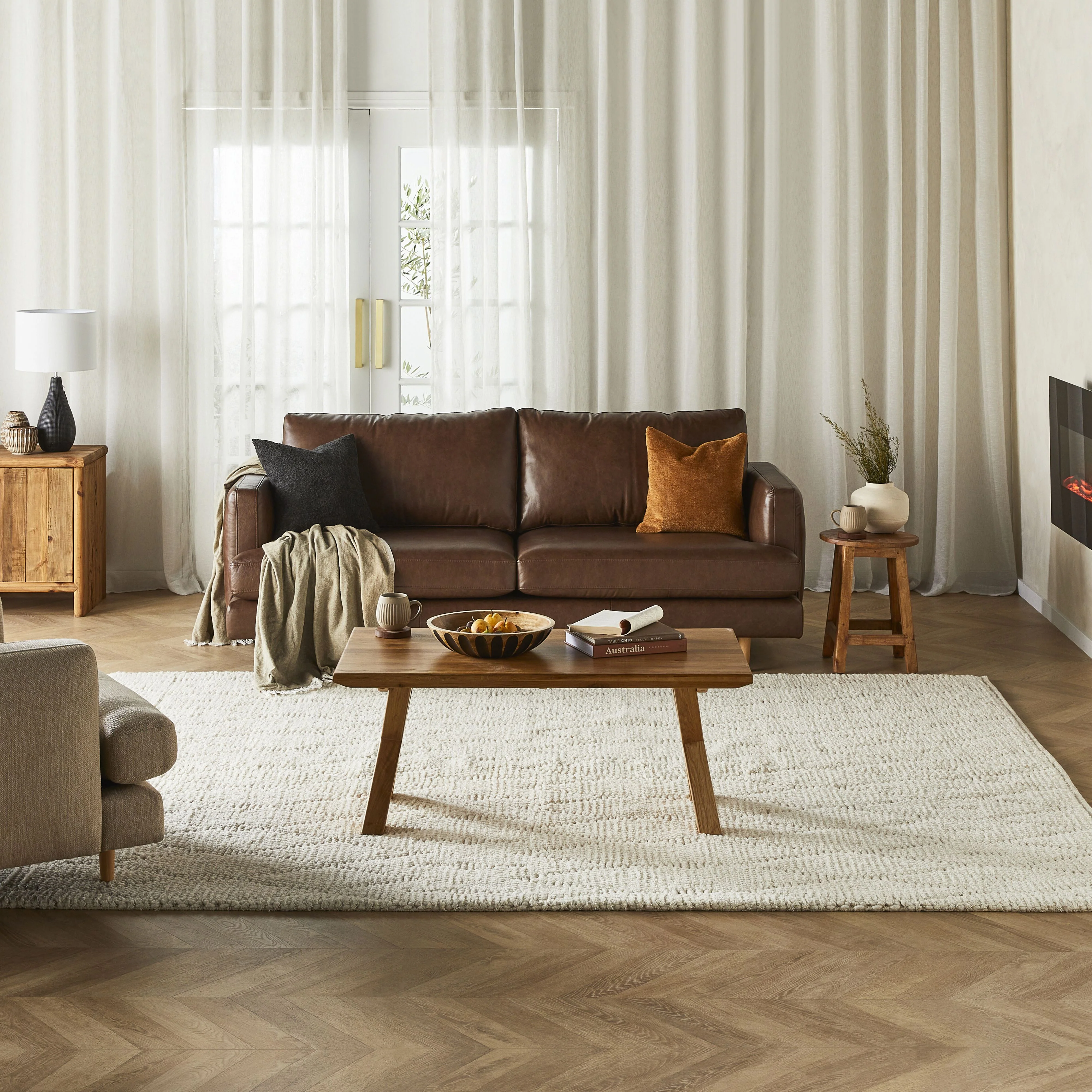 Harrison 3 Seater Leather Sofa Dakota Mocha - Image 7