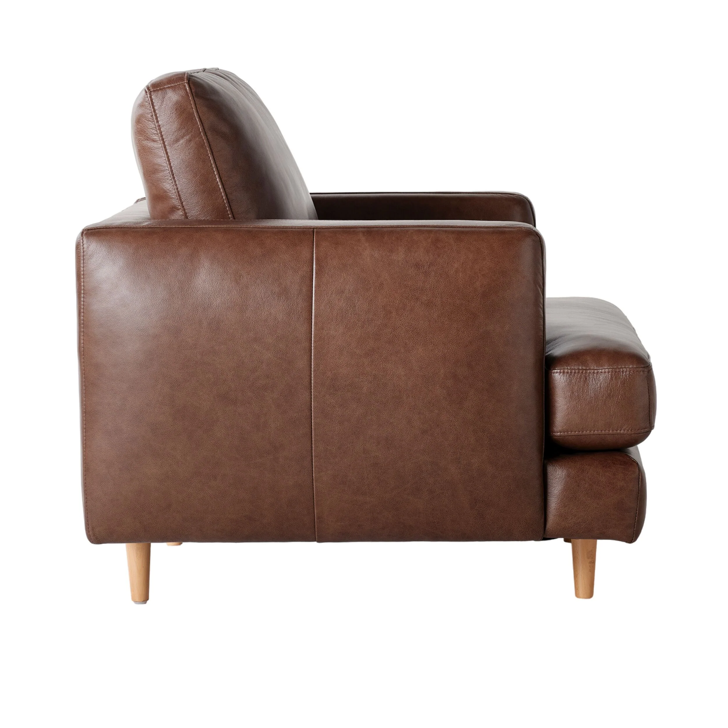 Harrison Leather Armchair Dakota Mocha - Image 3
